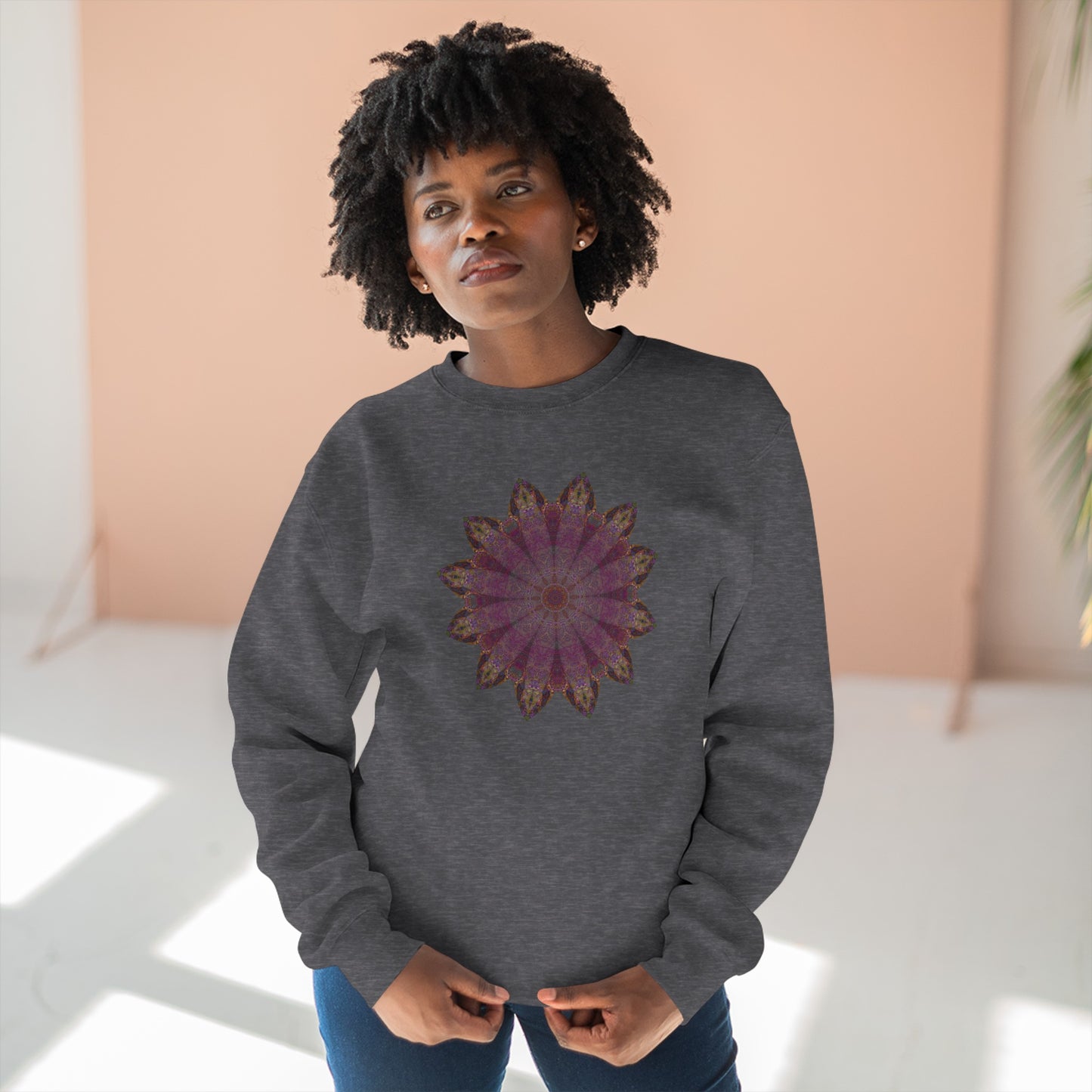 Unisex Crewneck Sweatshirt - Love Light Mandalas No.6