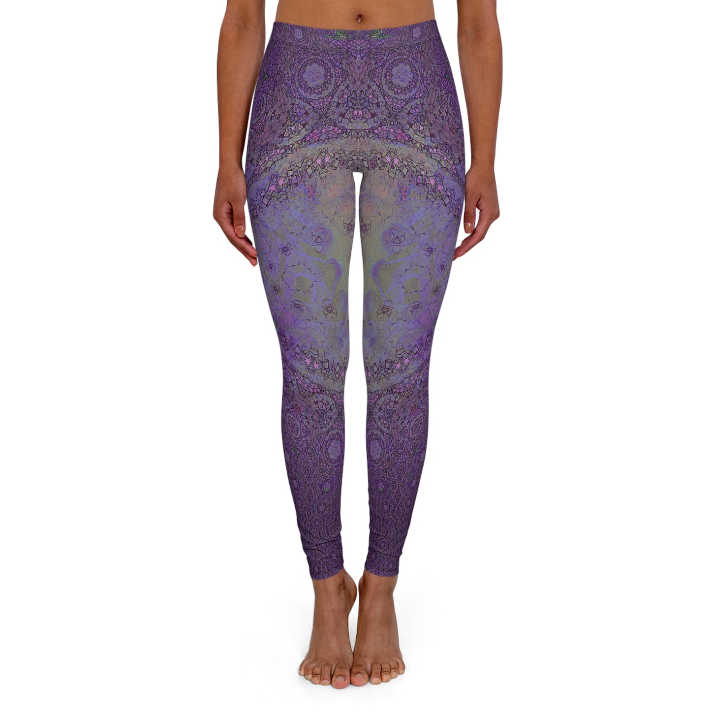 Spandex Leggings - Love Light Fractals No.13b