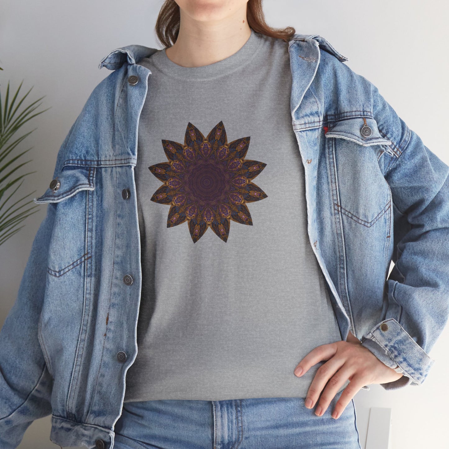 Unisex Heavy Cotton Tee - Love Light Mandalas No.1