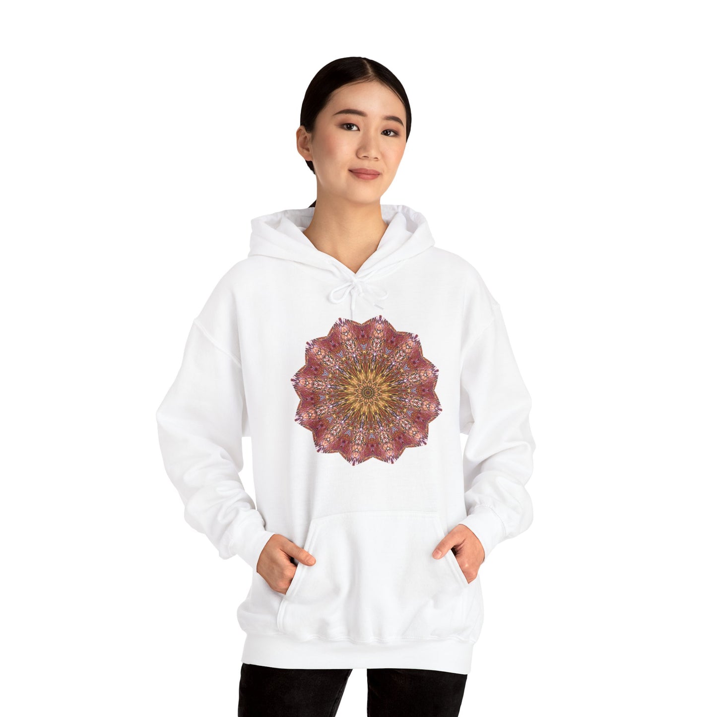 Unisex Heavy Blend™ Hooded Sweatshirt - Starflower Mandalas No.2