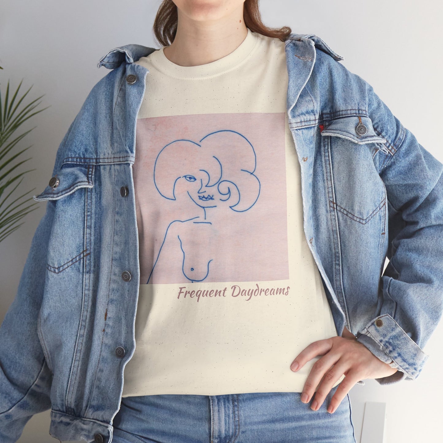 Unisex Heavy Cotton Tee - Frequent Daydreams Sketch No.45