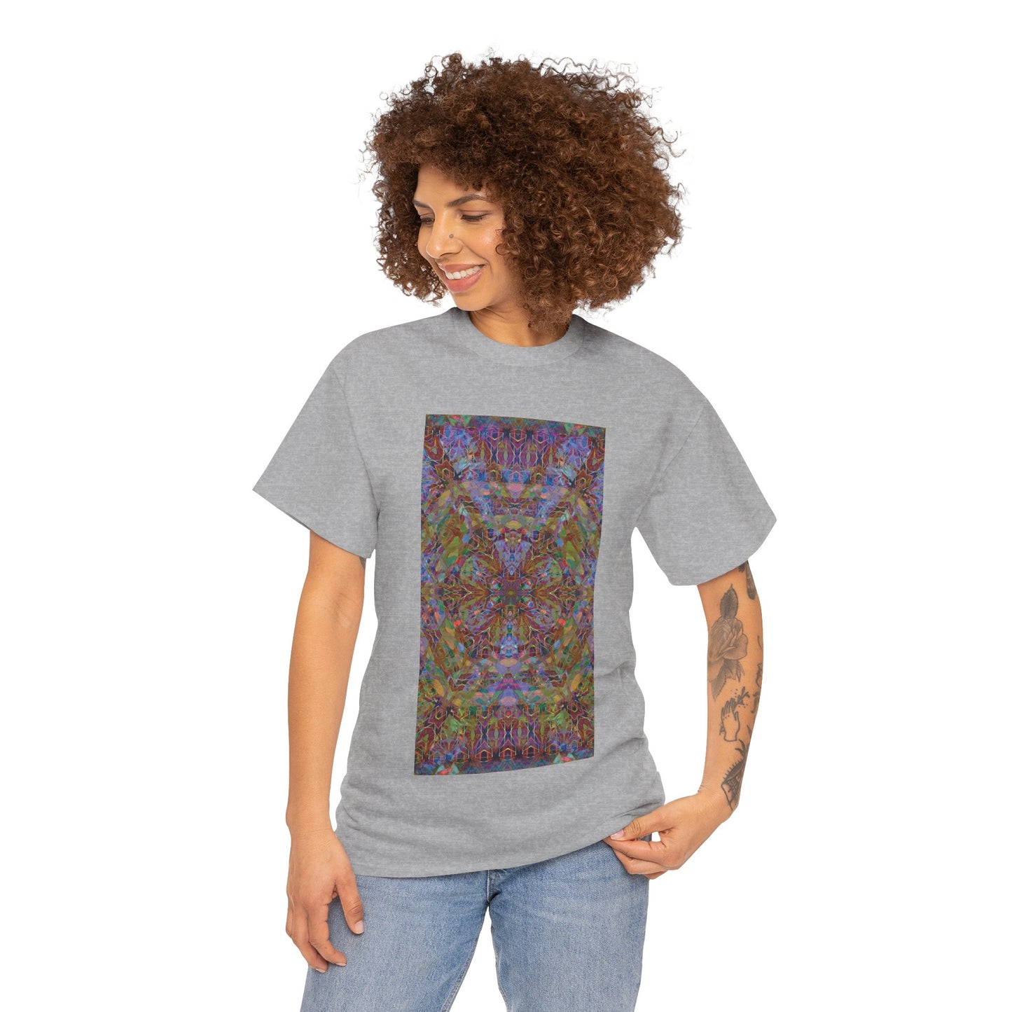 Unisex Heavy Cotton Tee - Mandala Series No.14