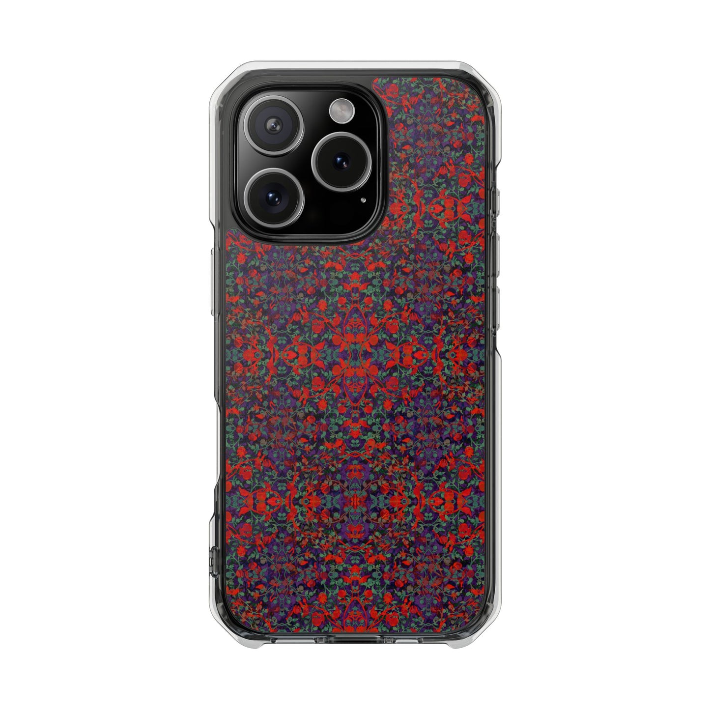 iPhone 16 Magnetic Clear Impact Case - Hidden Weave Series No.25