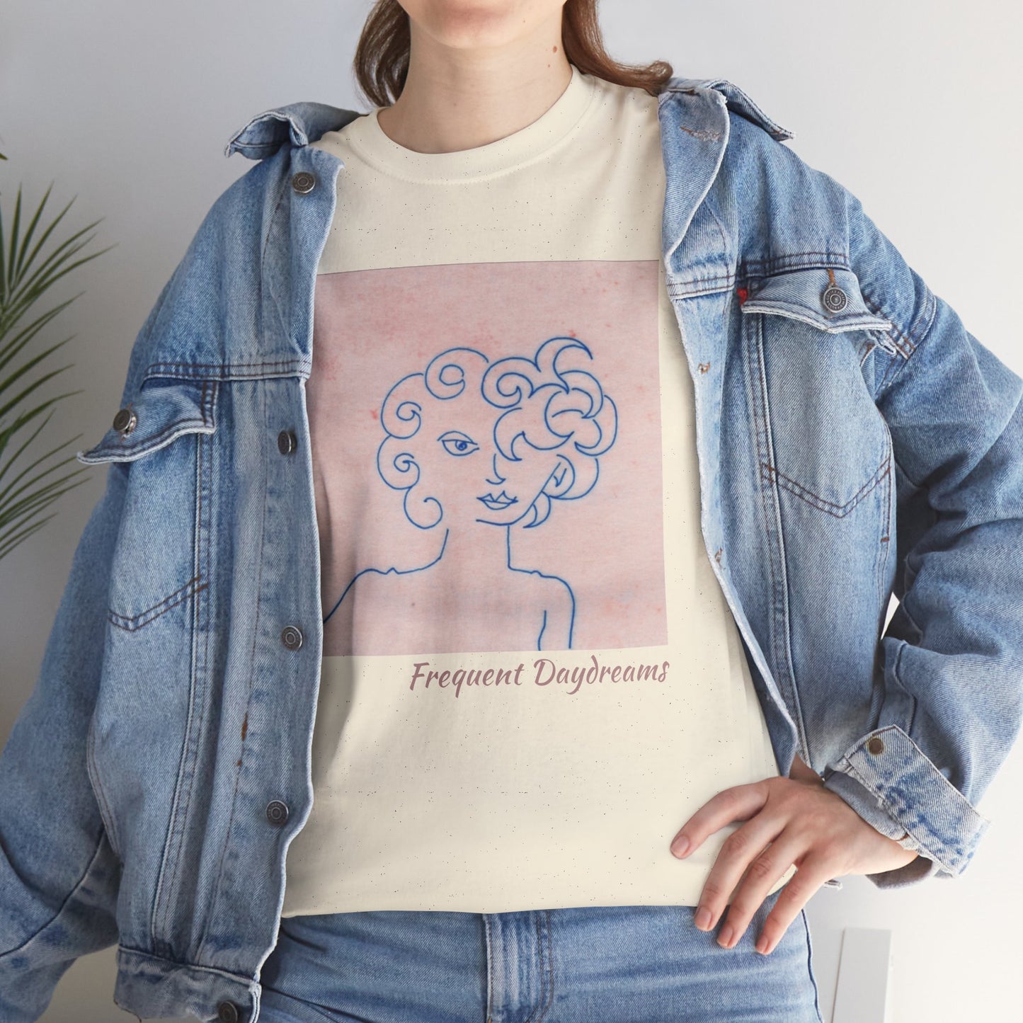 Unisex Heavy Cotton Tee - Frequent Daydreams Sketch No.47