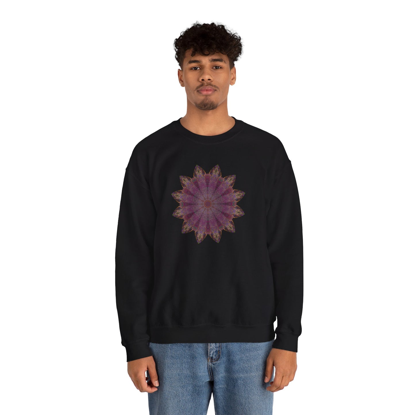 Unisex Heavy Blend™ Crewneck Sweatshirt - Love Light Mandalas No.6
