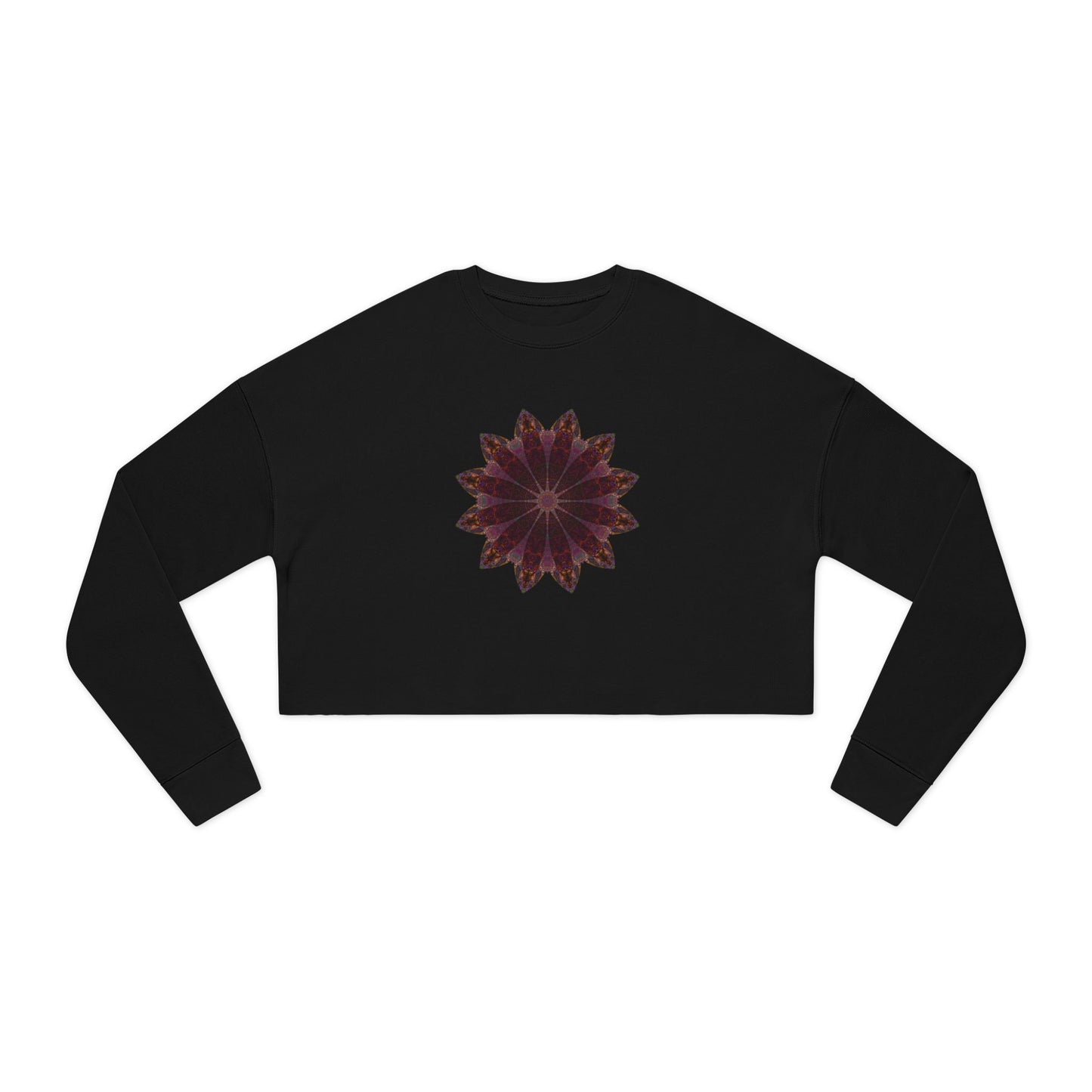 Women's Cropped Sweatshirt - Love Light Mandalas No.5