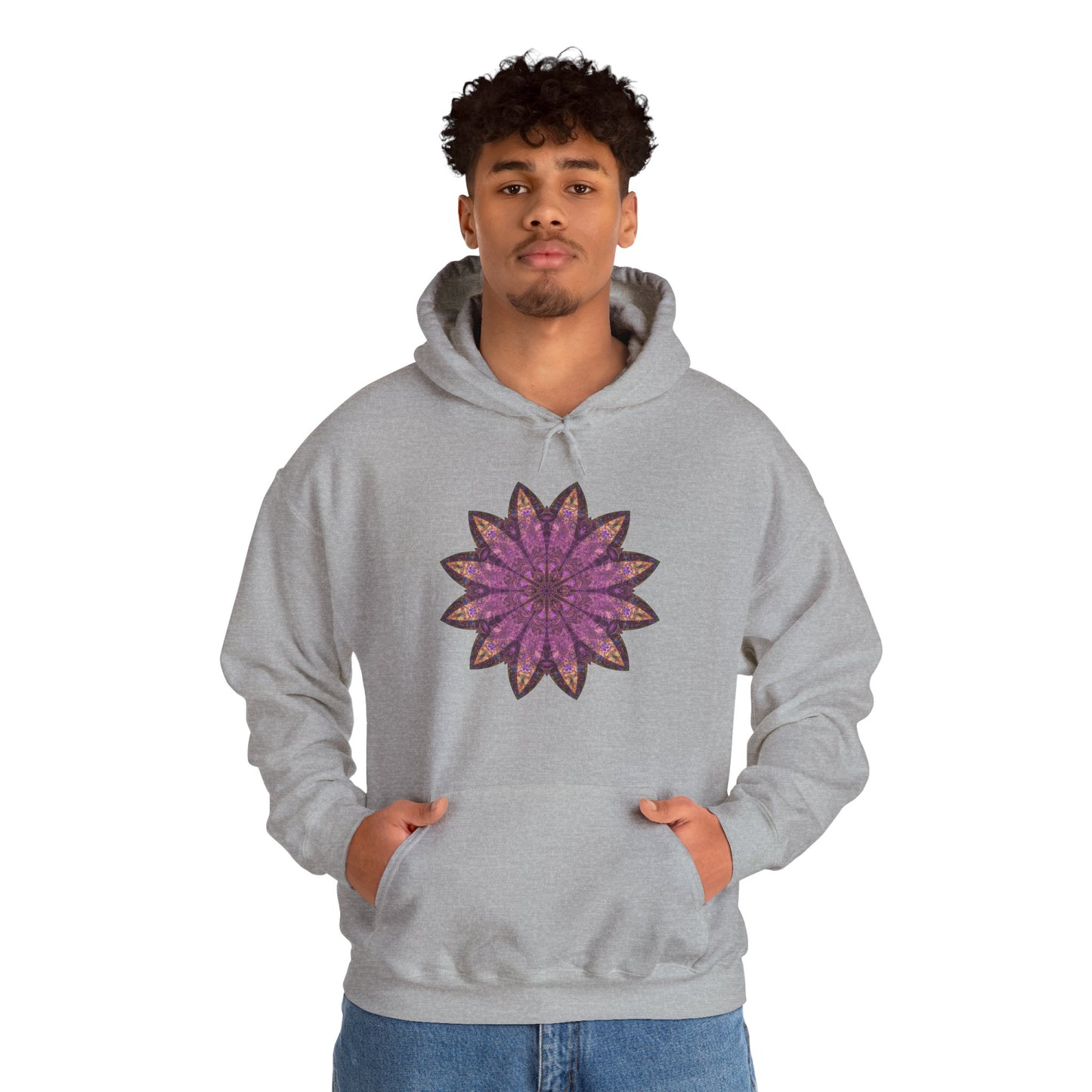 Unisex Heavy Blend™ Hooded Sweatshirt - Love Light Mandalas No.16