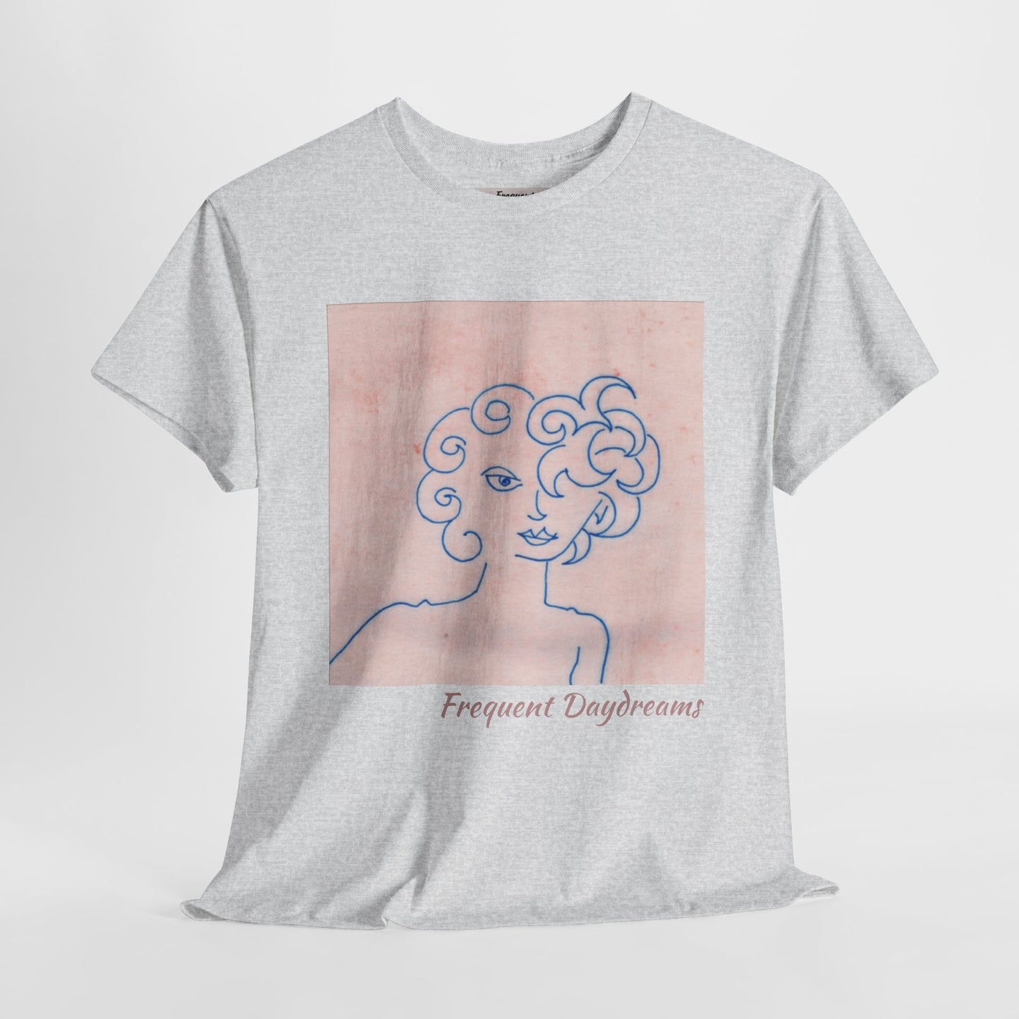 Unisex Heavy Cotton Tee - Frequent Daydreams Sketch No.47