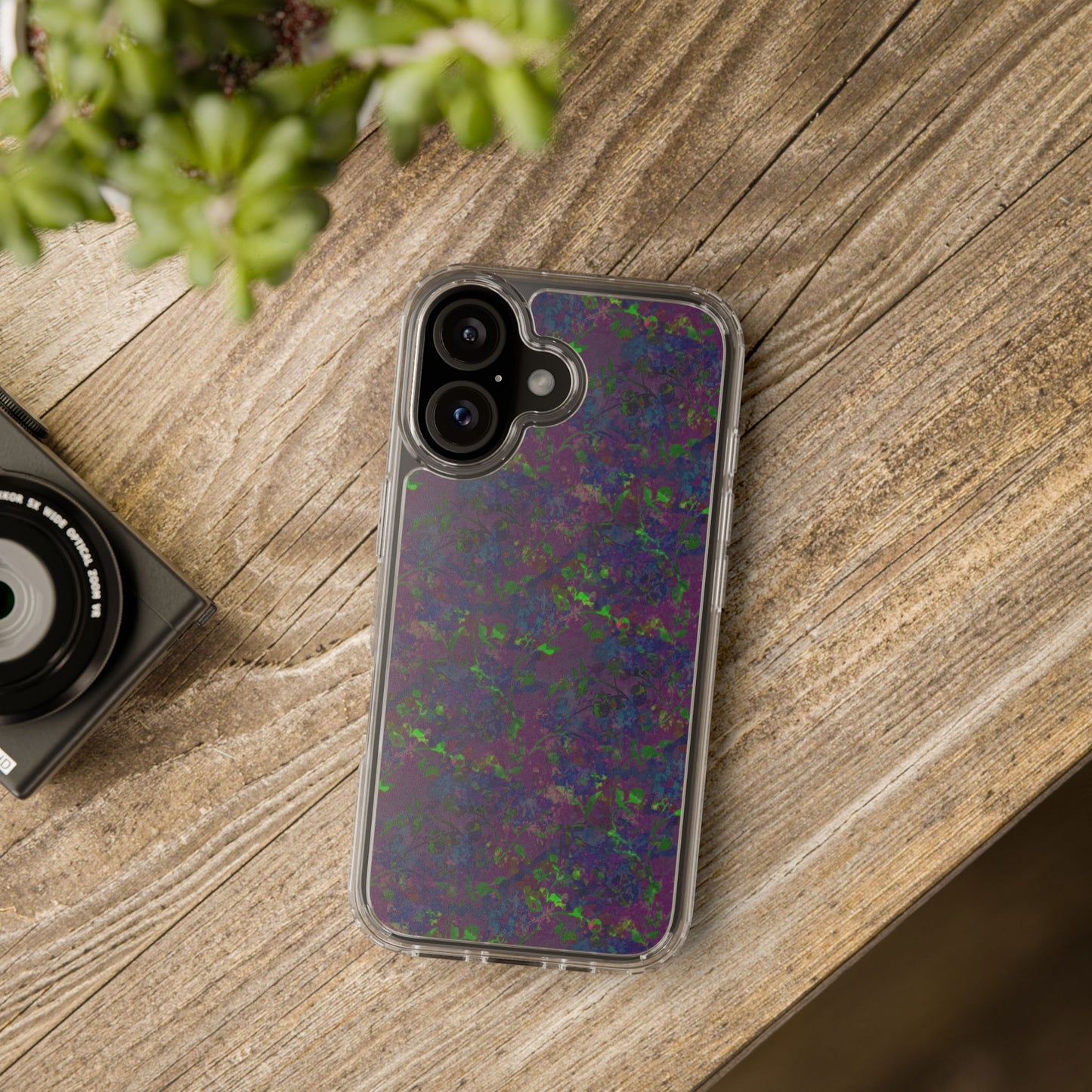 iPhone 16 Clear Case – Hidden Weave Series V3 No.23