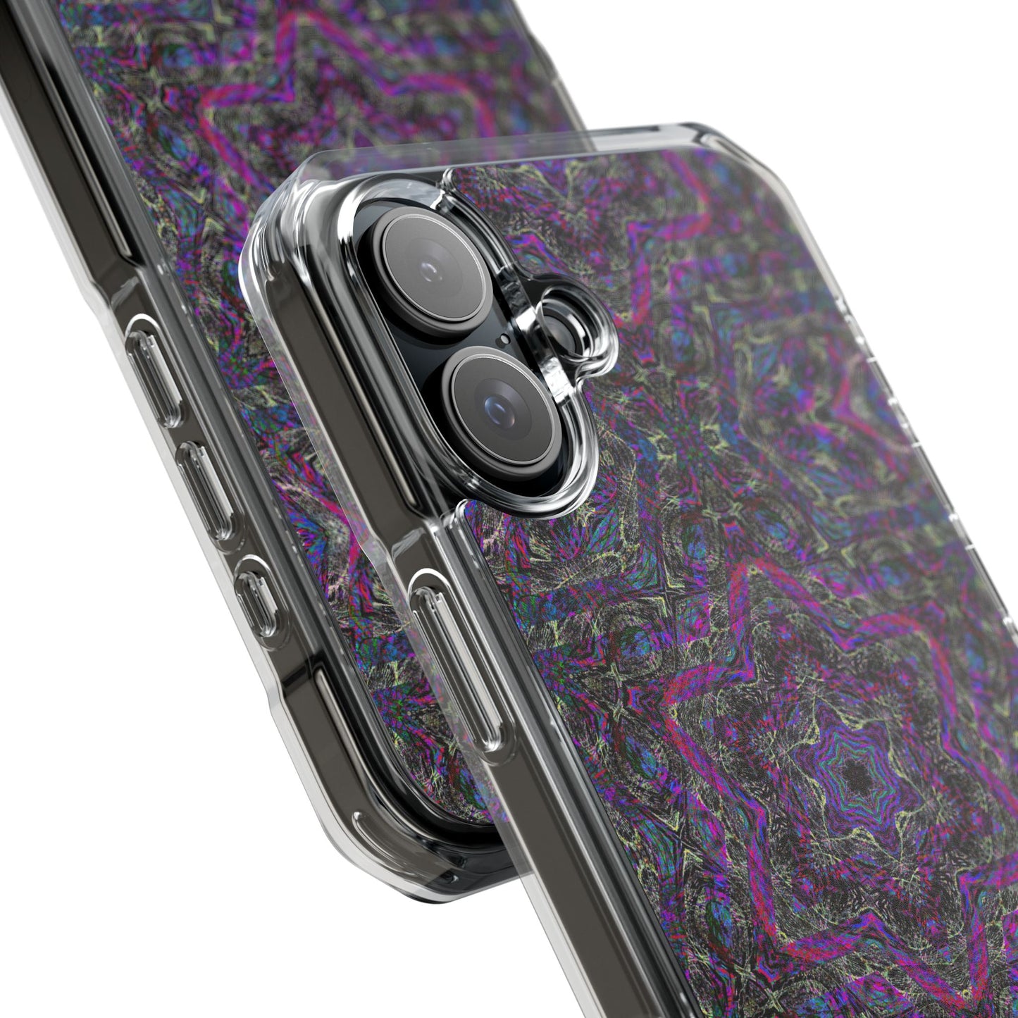 iPhone 16 Magnetic Clear Impact Case - P5 Kaleidoscopic No.33