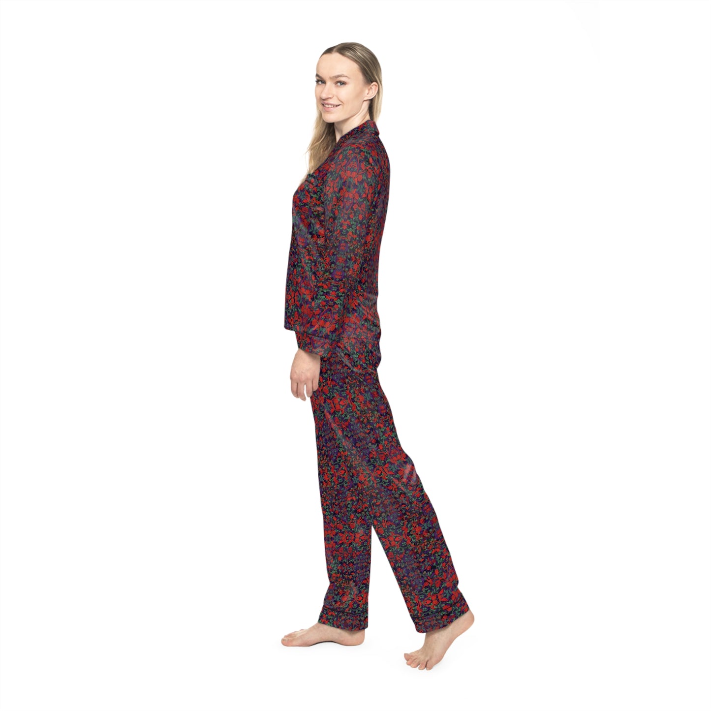 Women's Satin Pajamas - Hidden Weave No.25