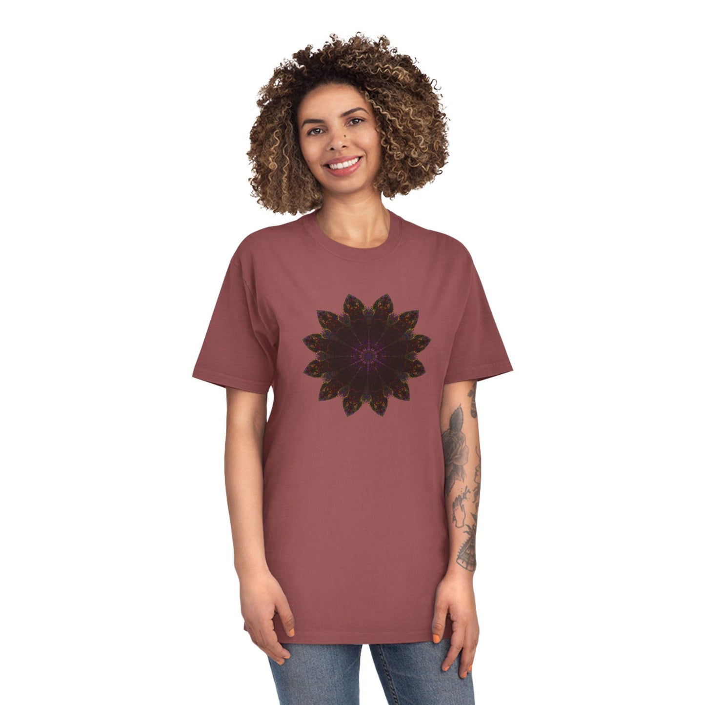 Unisex Faded Shirt - Love Light Mandalas No.12
