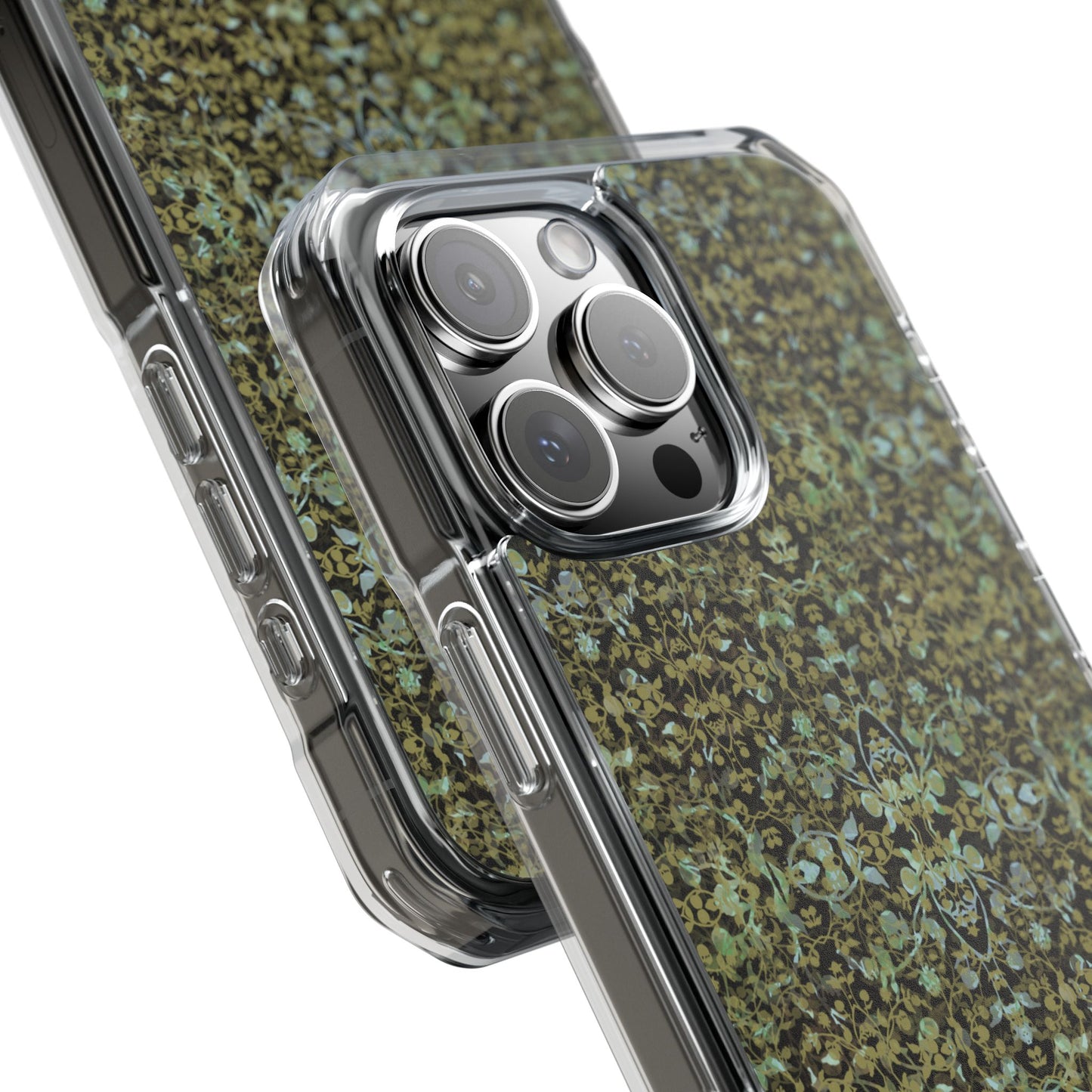 iPhone 16 Magnetic Clear Impact Case - Hidden Weave Series No.4