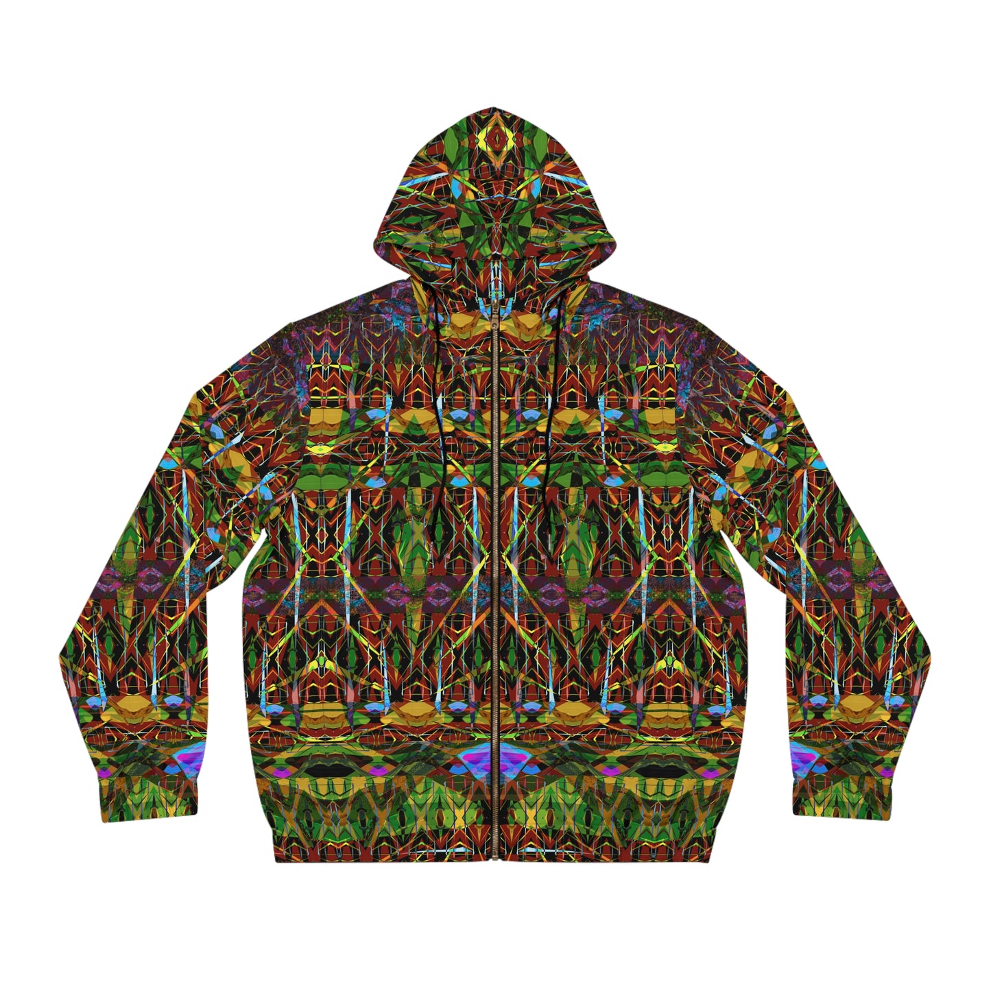 Men's Full-Zip Hoodie - Mandala Series No.5