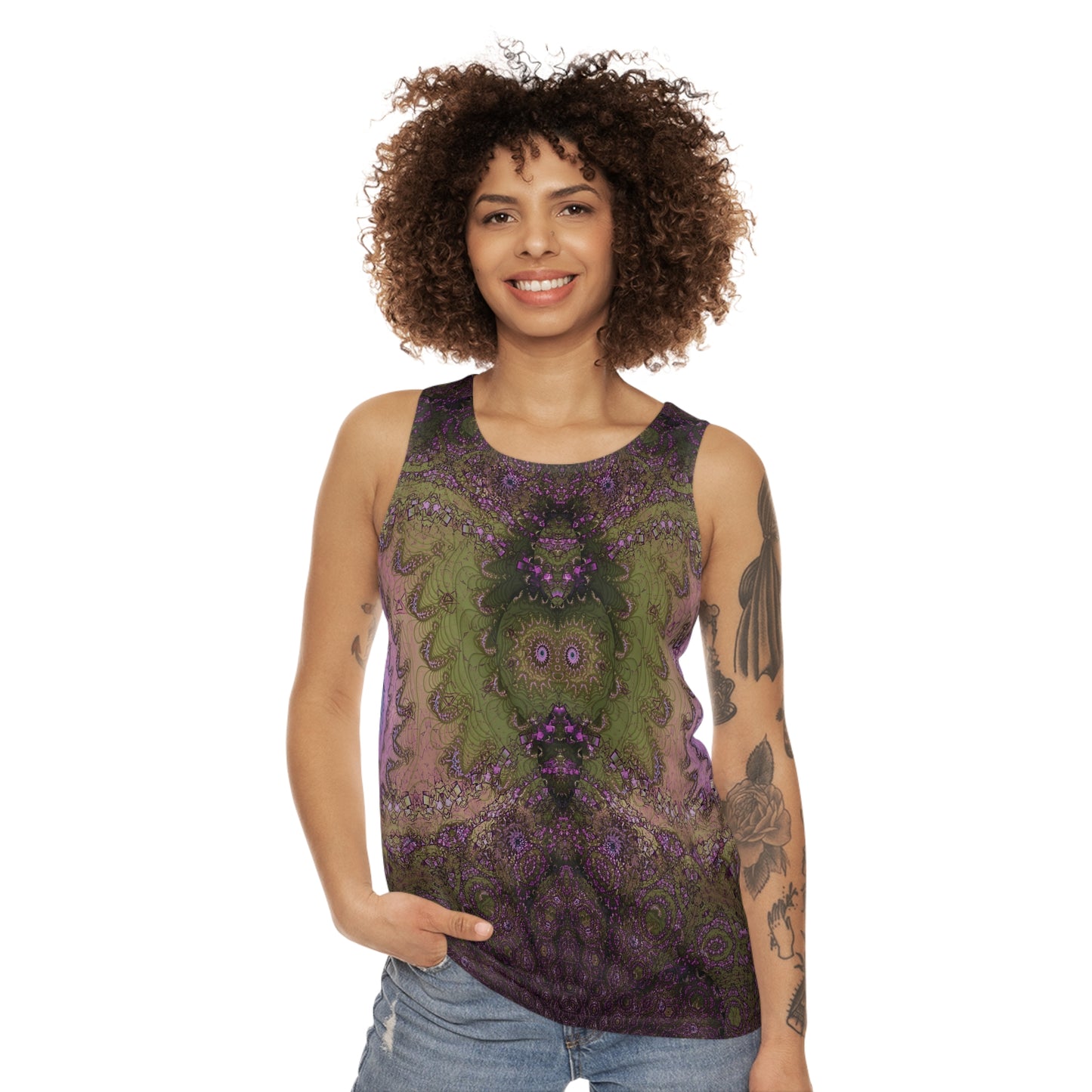 Unisex Tank Top - Love Light Fractals No.8