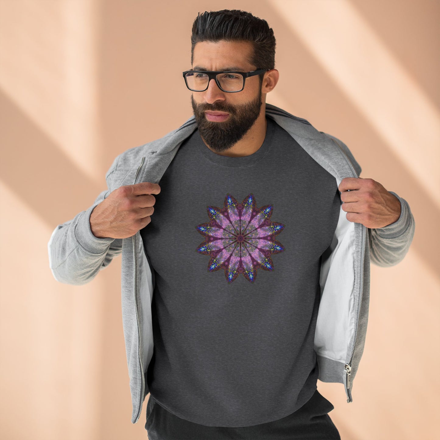 Unisex Crewneck Sweatshirt - Love Light Mandalas No.19