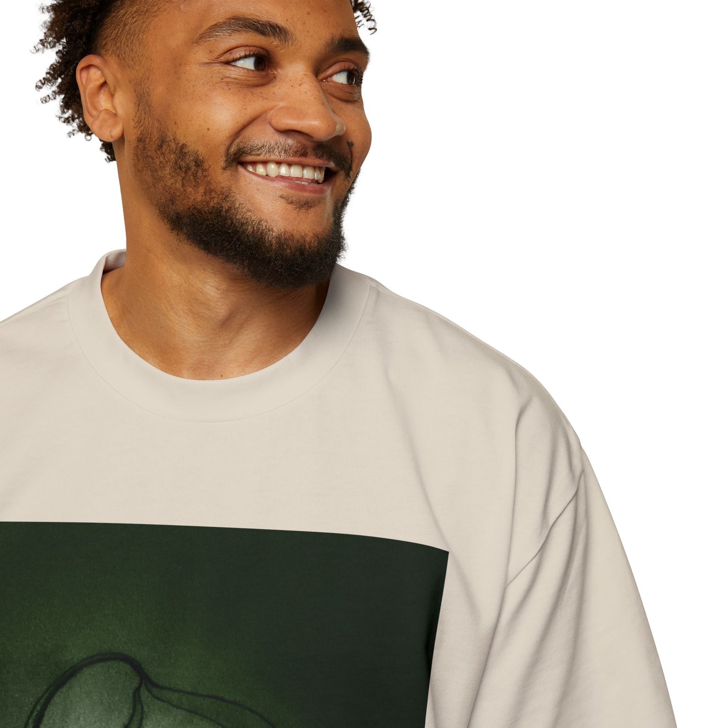Men's Heavy Oversized Tee - Eye Plants No.2