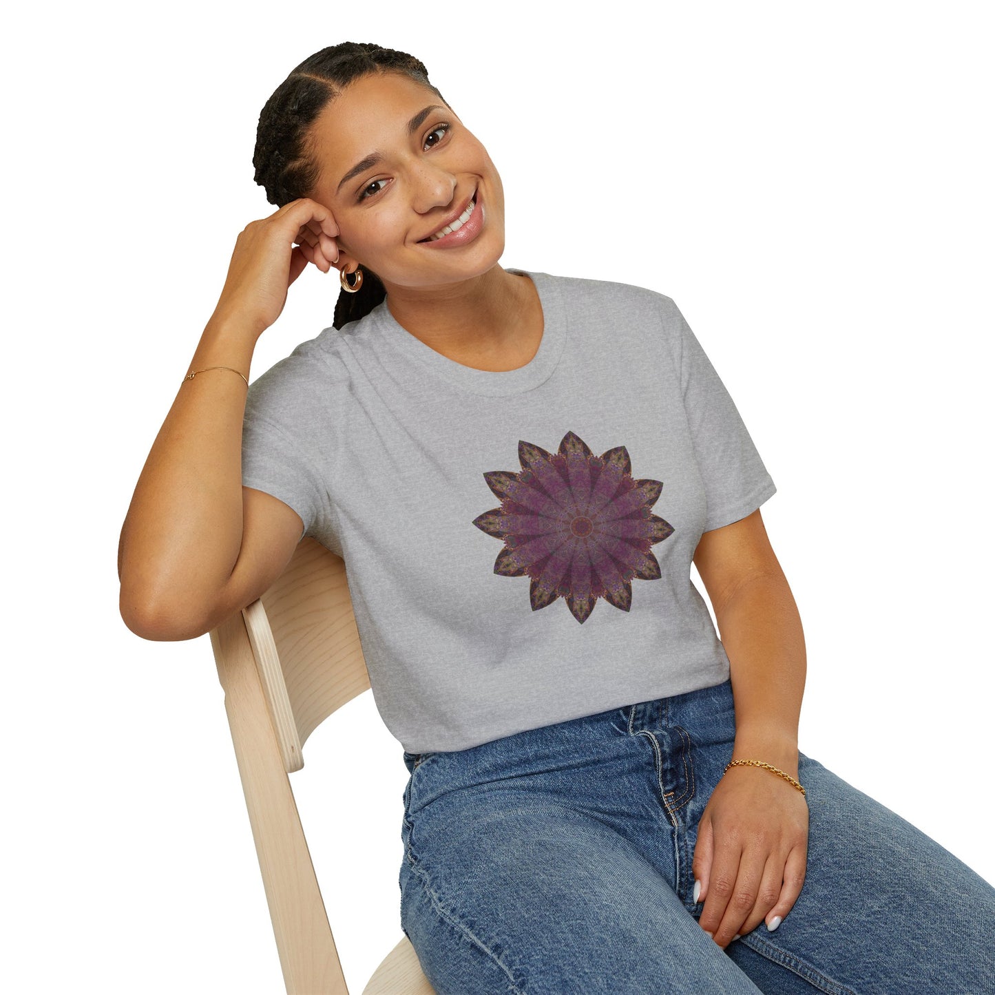 Unisex Softstyle T-Shirt - Love Light Mandalas No.6