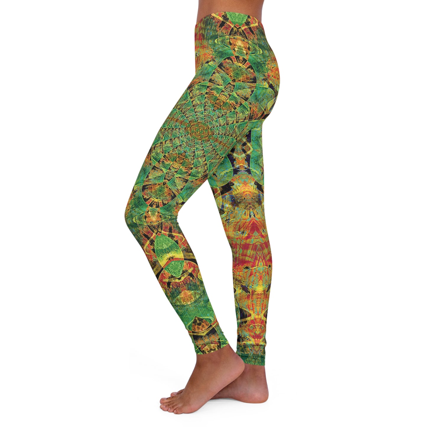 Spandex Leggings - Love Light Fractals No.3d