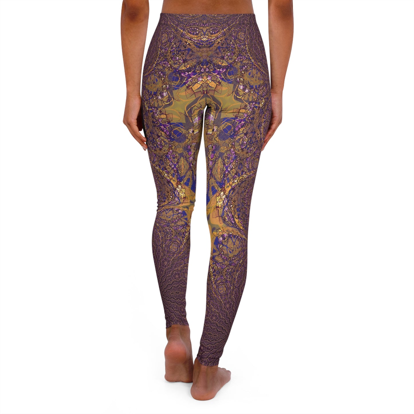 Spandex Leggings - Love Light Fractals No.9a