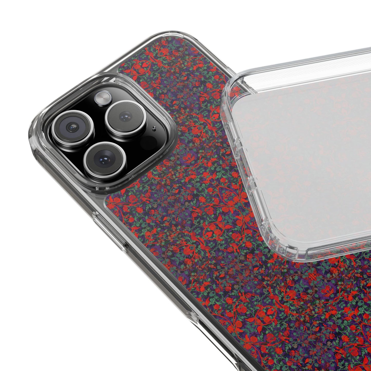 iPhone 16 Clear Case – Hidden Weave Series No.25