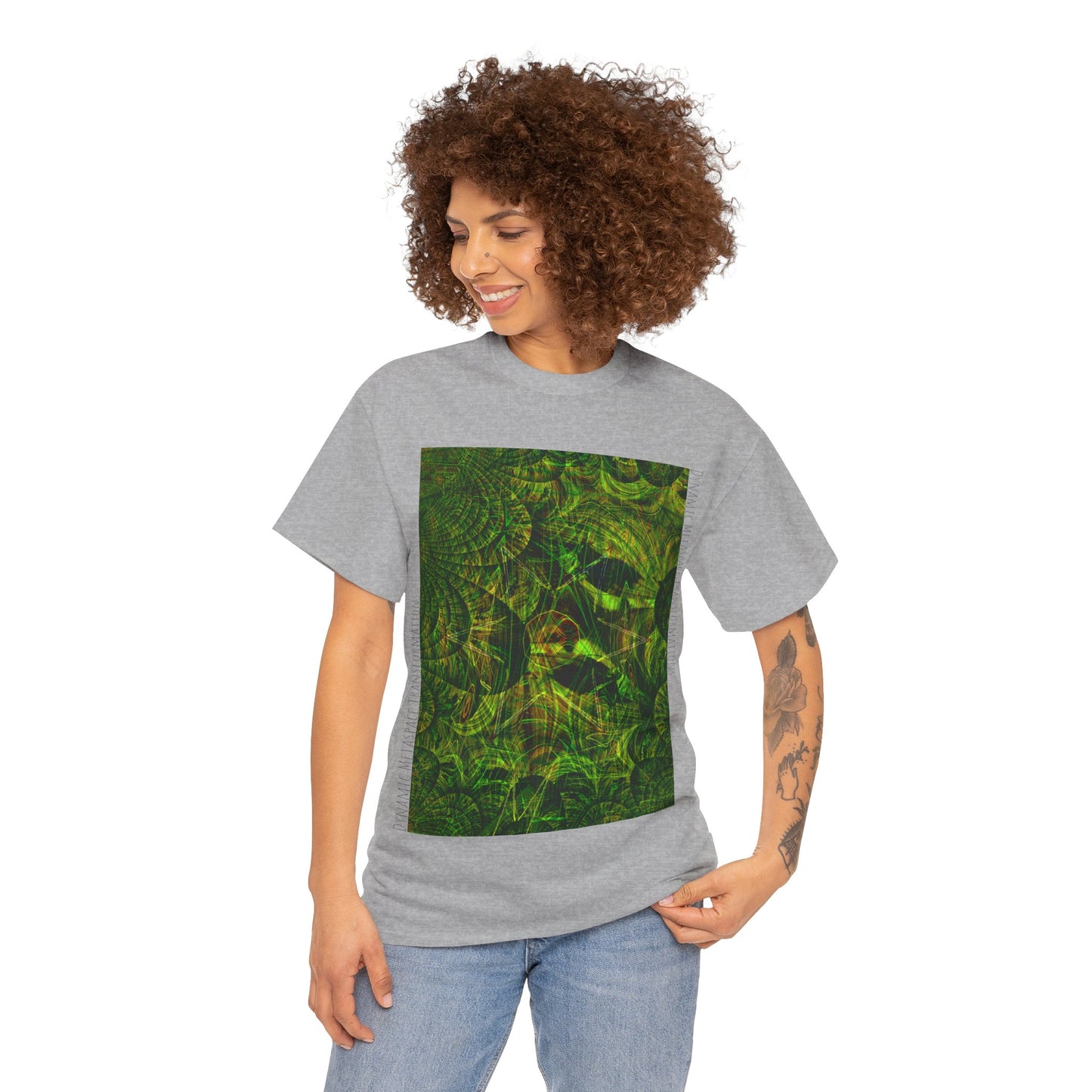 Unisex Heavy Cotton Tee - Green Leaf
