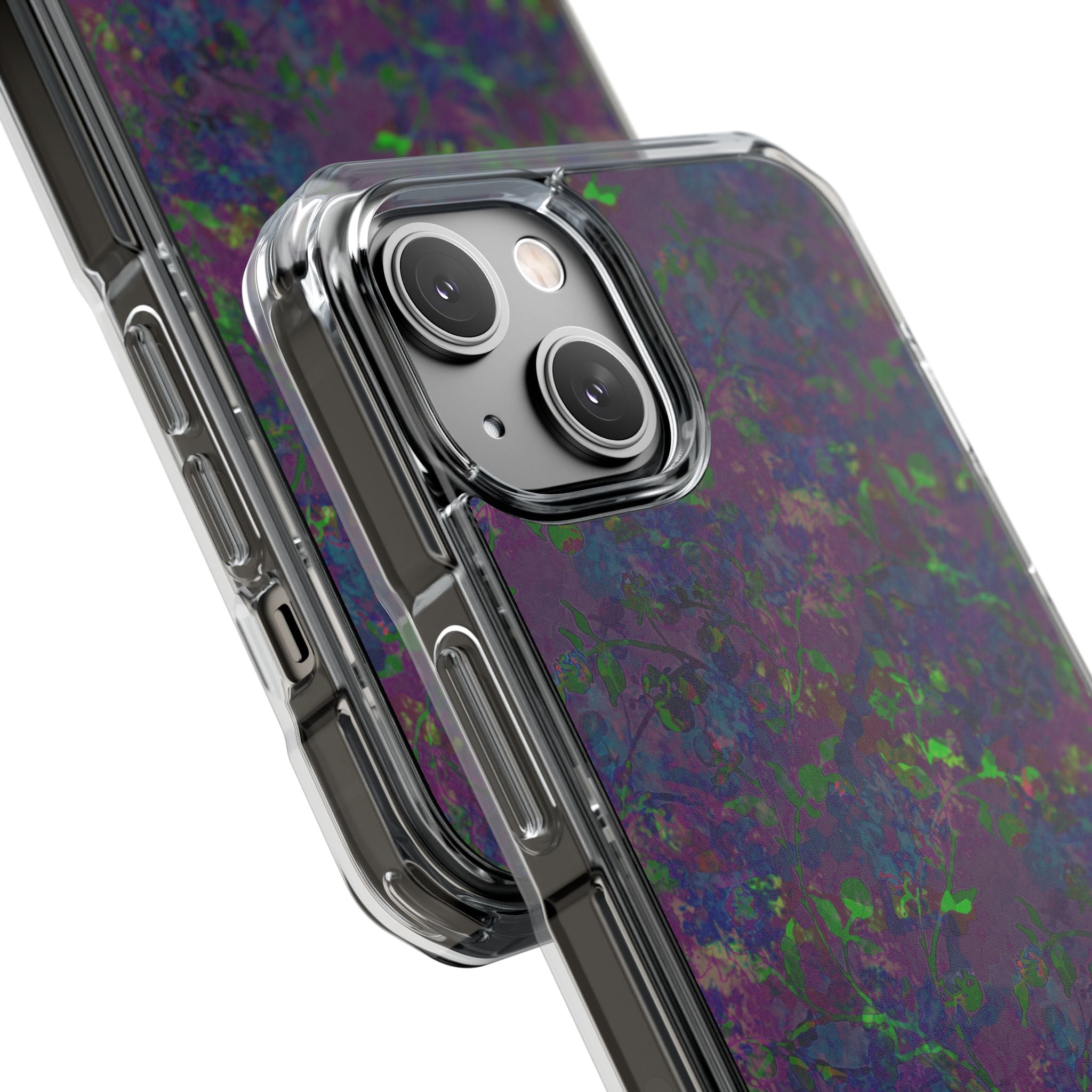 iPhone 14 Magnetic Clear Impact Case - Hidden Weave Series V3 No.23