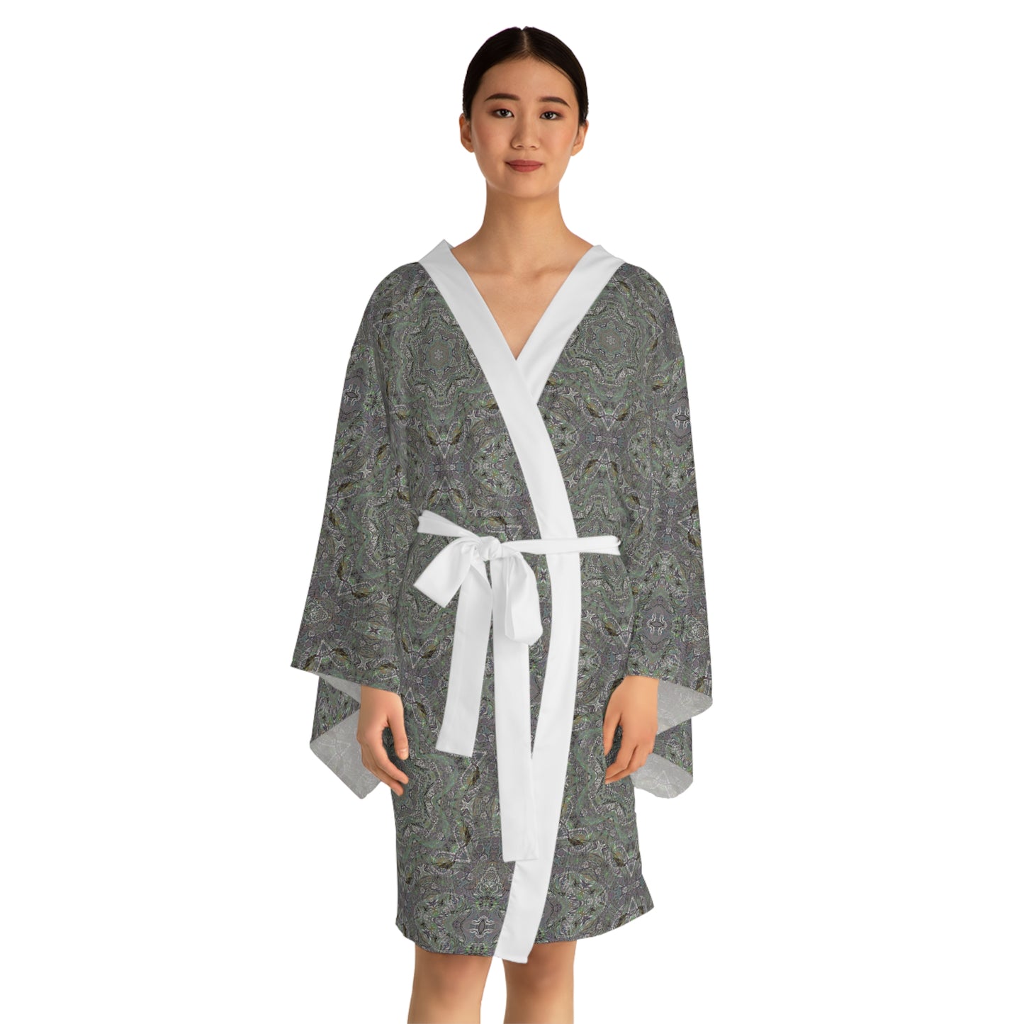 Long Sleeve Kimono Robe - P5 Kaleidoscopic No.29