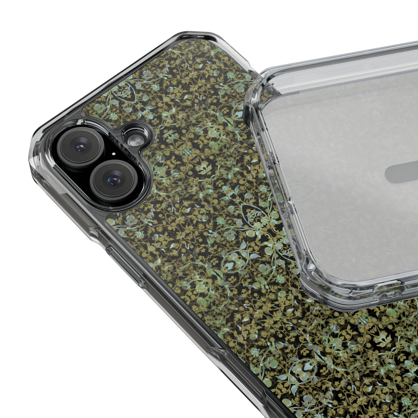 iPhone 16 Magnetic Clear Impact Case - Hidden Weave Series No.4