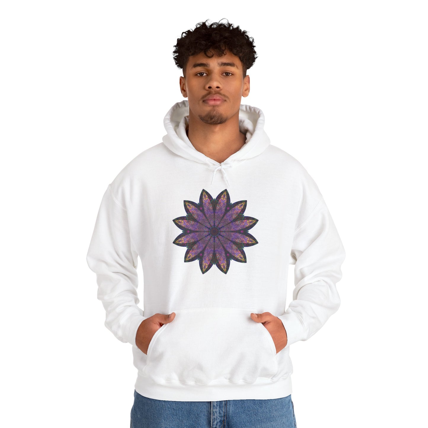 Unisex Heavy Blend™ Hooded Sweatshirt - Love Light Mandalas No.24