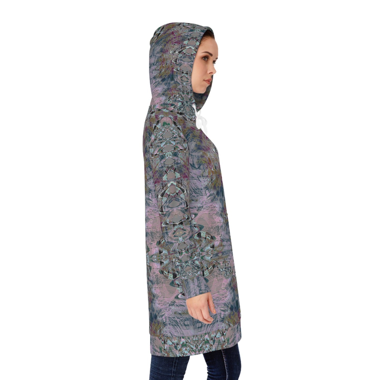 Women's Hoodie Dress - Love Light Fractals No.5