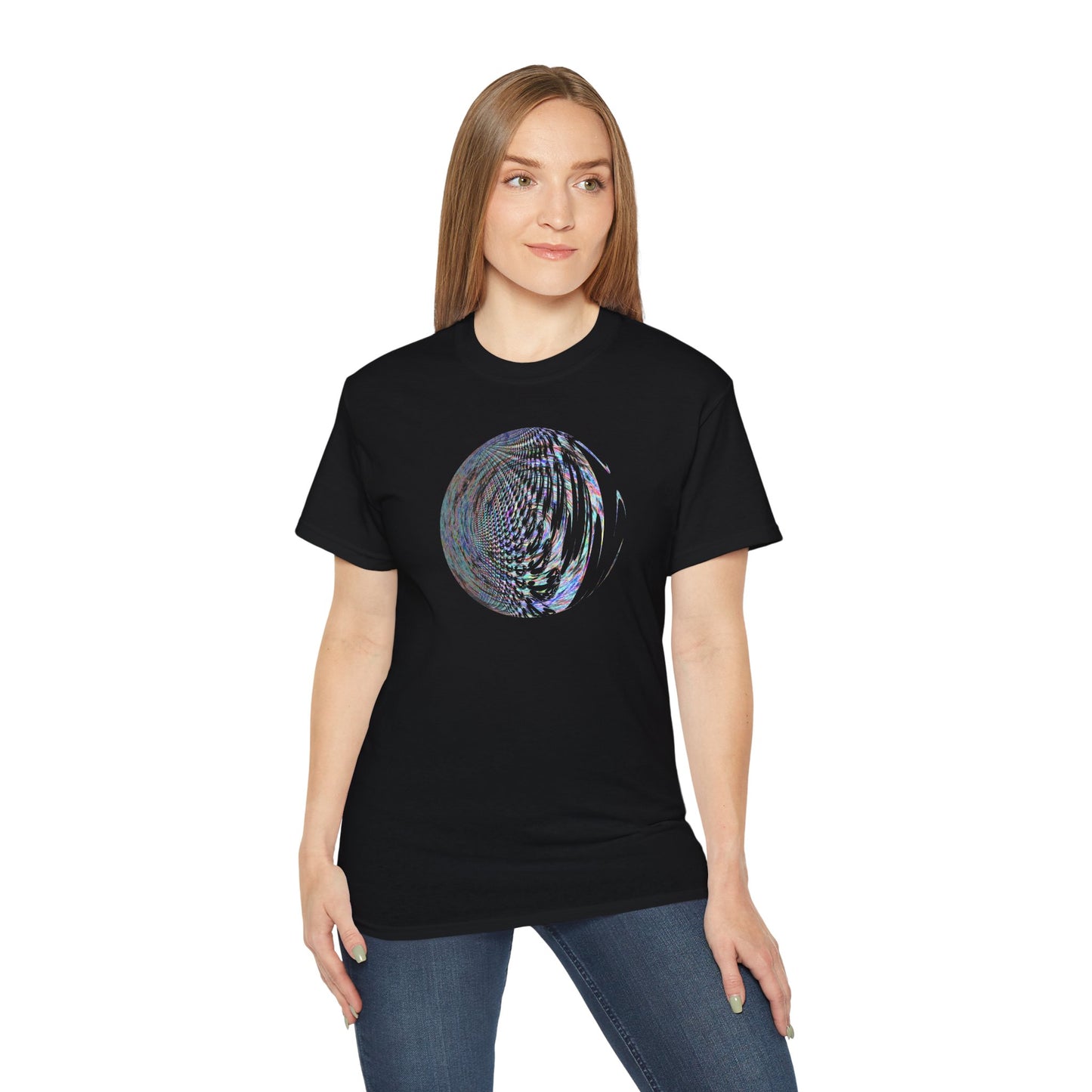 Unisex Ultra Cotton Tee - Fractal Moon No.2