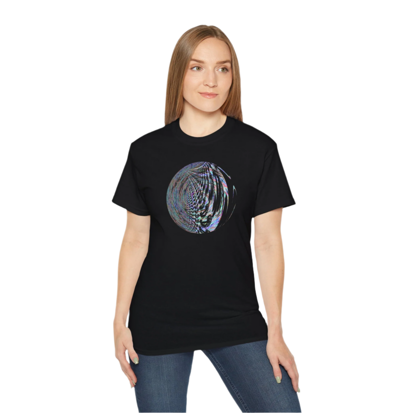 Unisex Ultra Cotton Tee - Fractal Moon No.2
