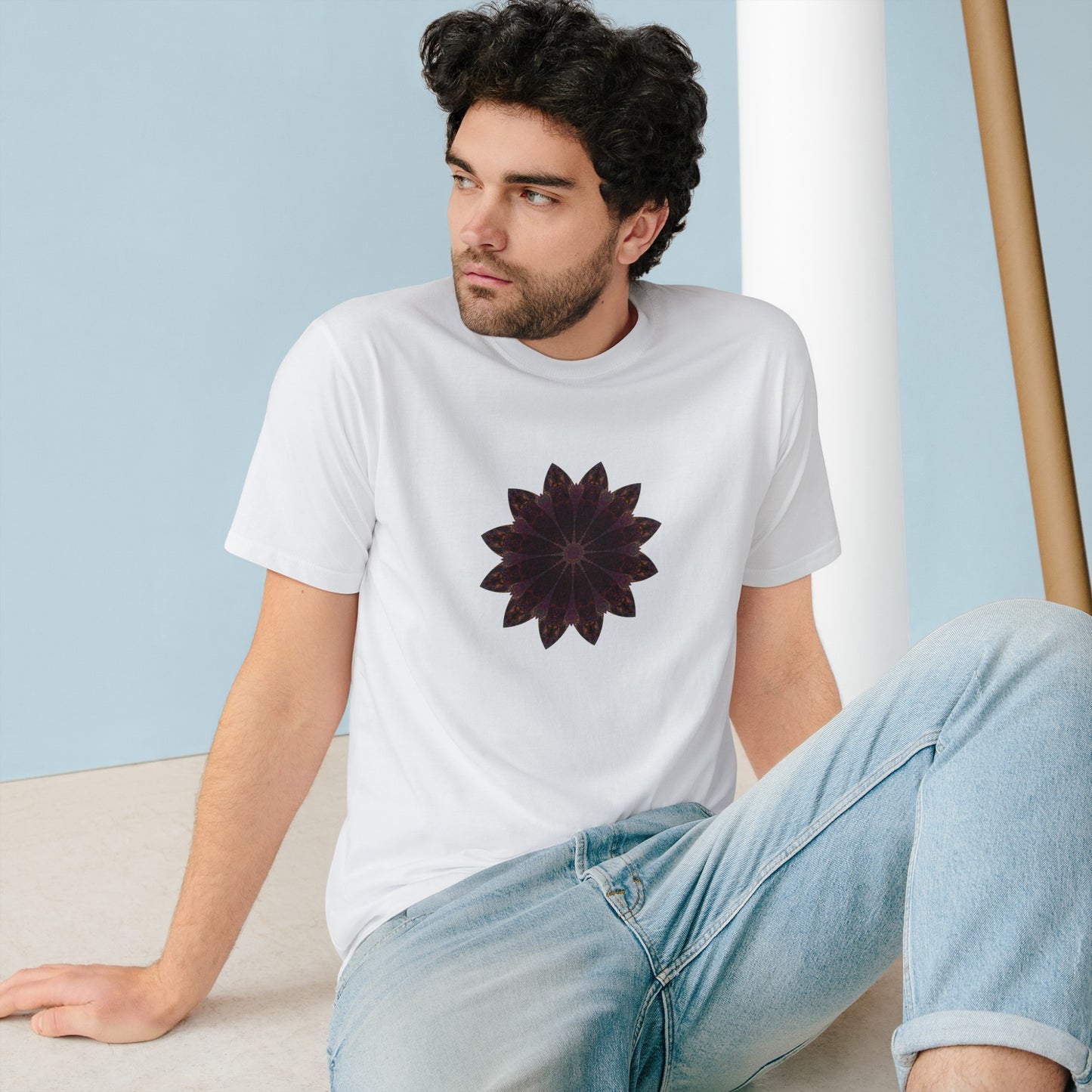 Organic Staple T-shirt - Love Light Mandalas No.5