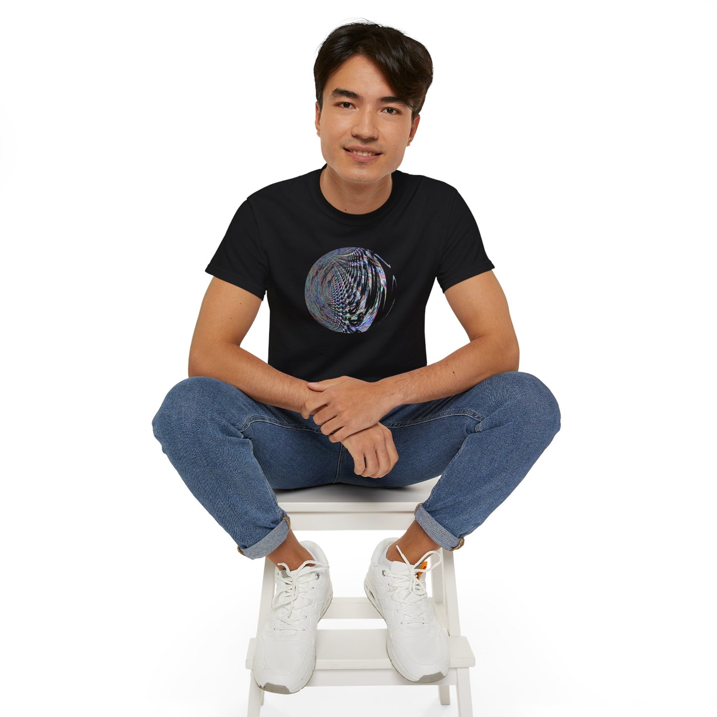 Unisex Ultra Cotton Tee - Fractal Moon No.2