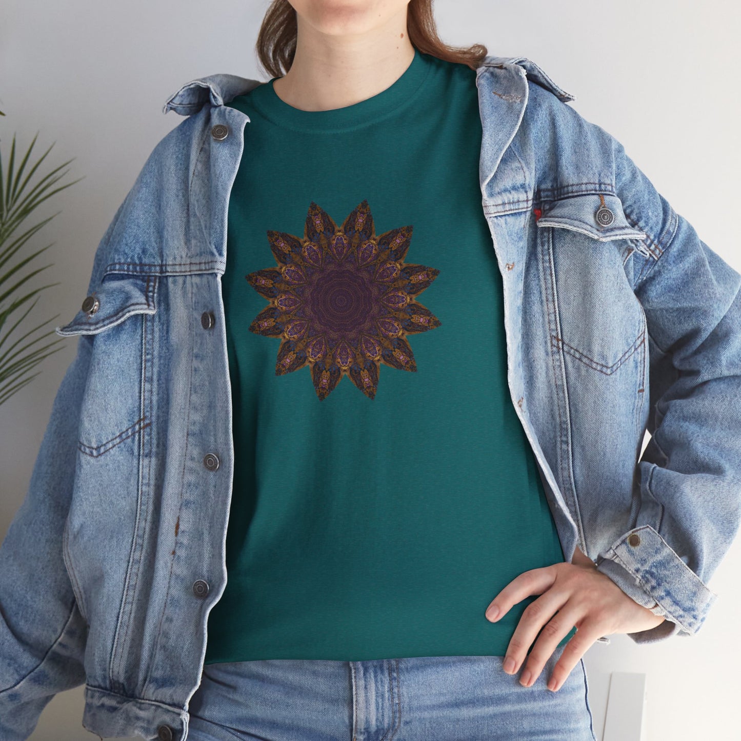 Unisex Heavy Cotton Tee - Love Light Mandalas No.1