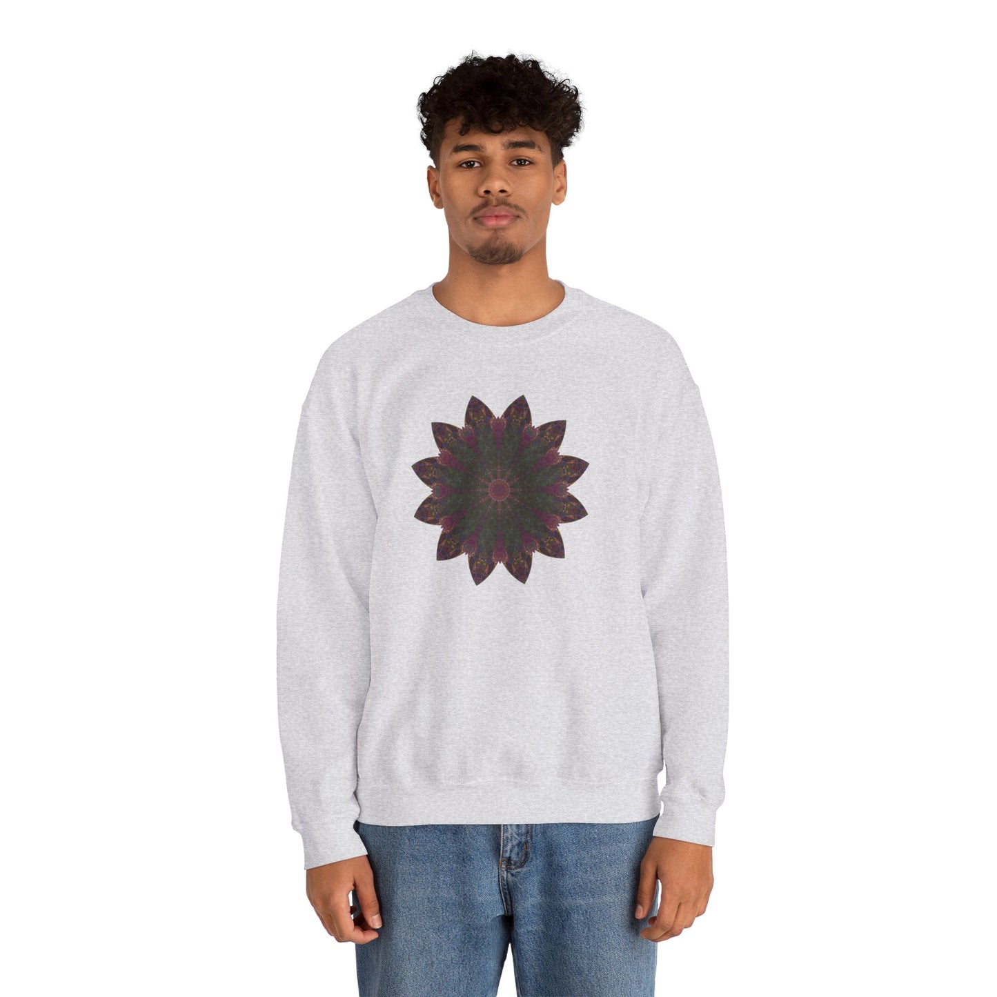 Unisex Heavy Blend™ Crewneck Sweatshirt - Love Light Mandalas No.7