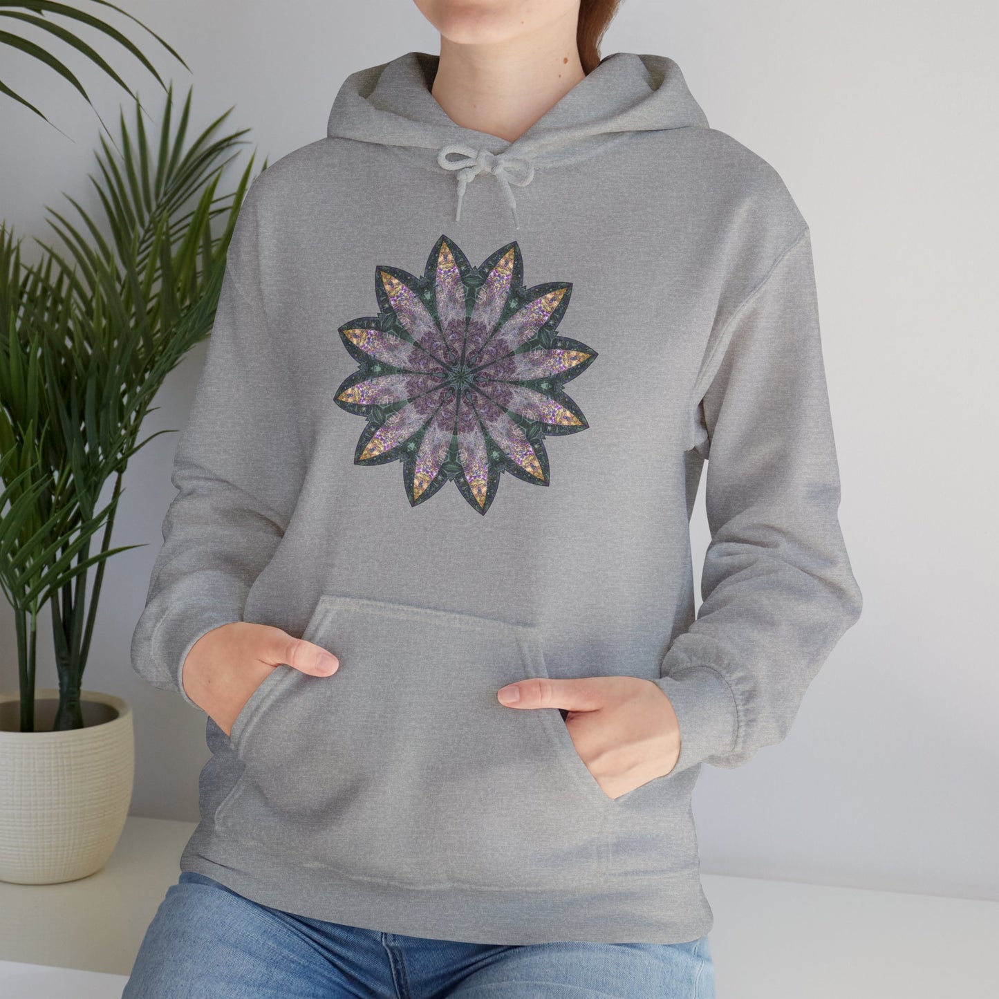 Unisex Heavy Blend™ Hooded Sweatshirt - Love Light Mandalas No.21