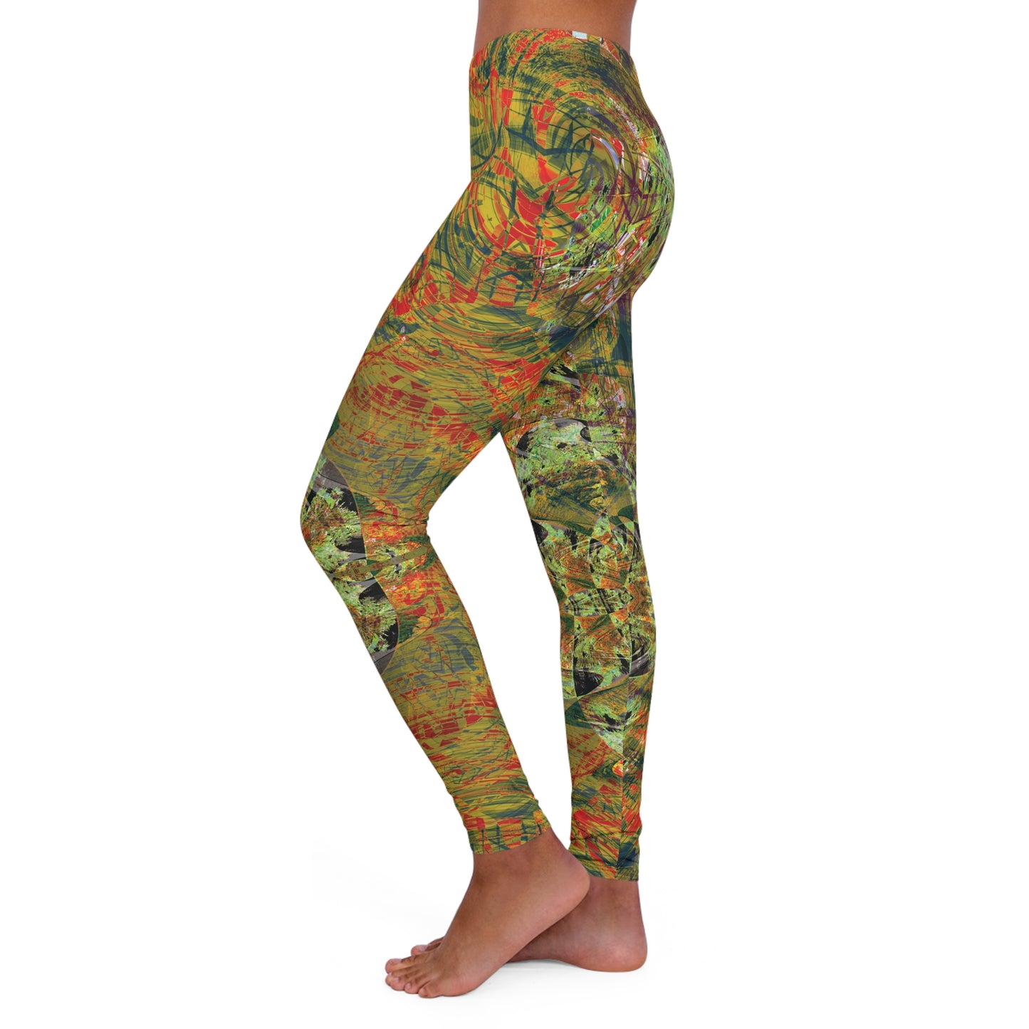 Spandex Leggings - Love Light Fractals No.4c