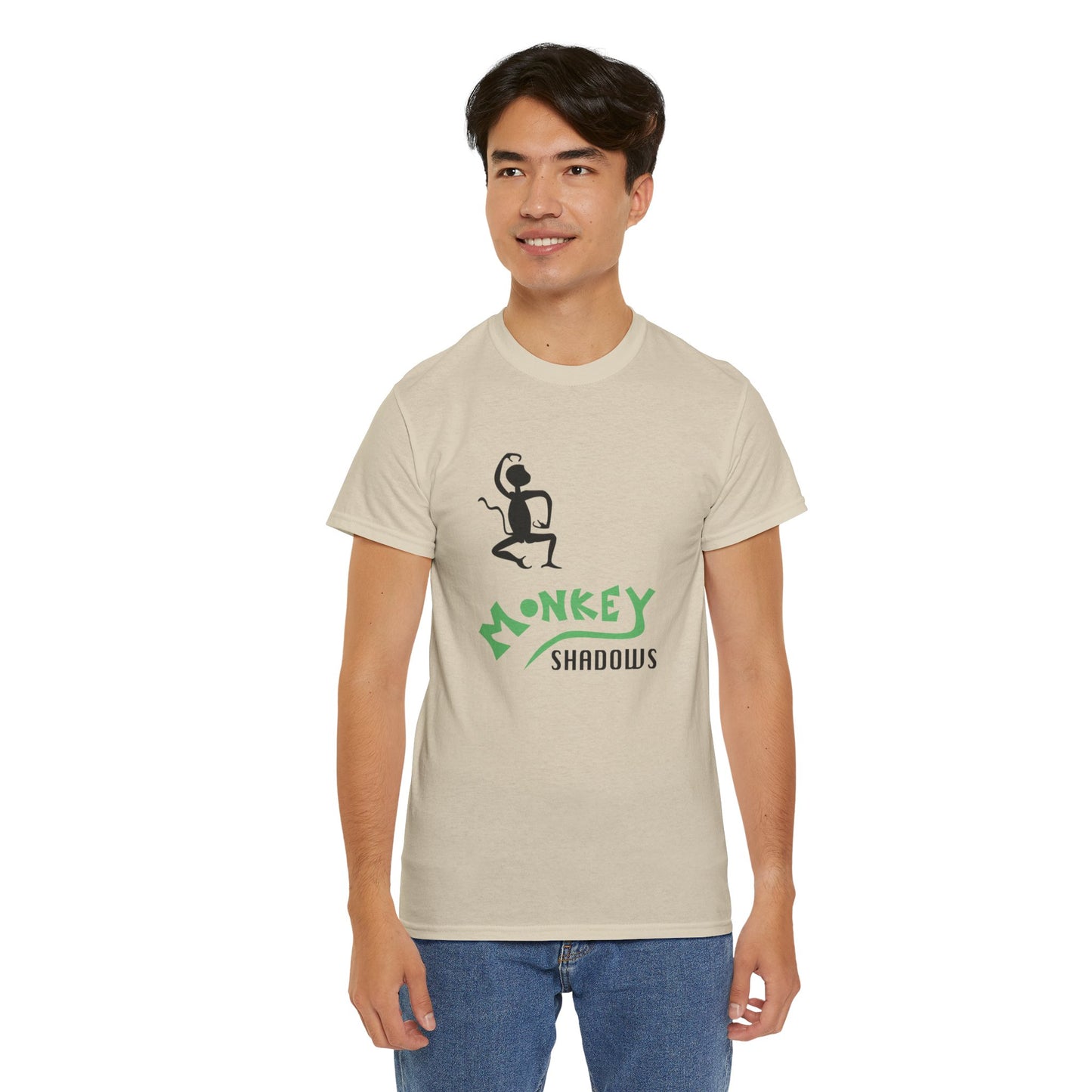 Unisex Heavy Cotton Tee - Monkey Shadows