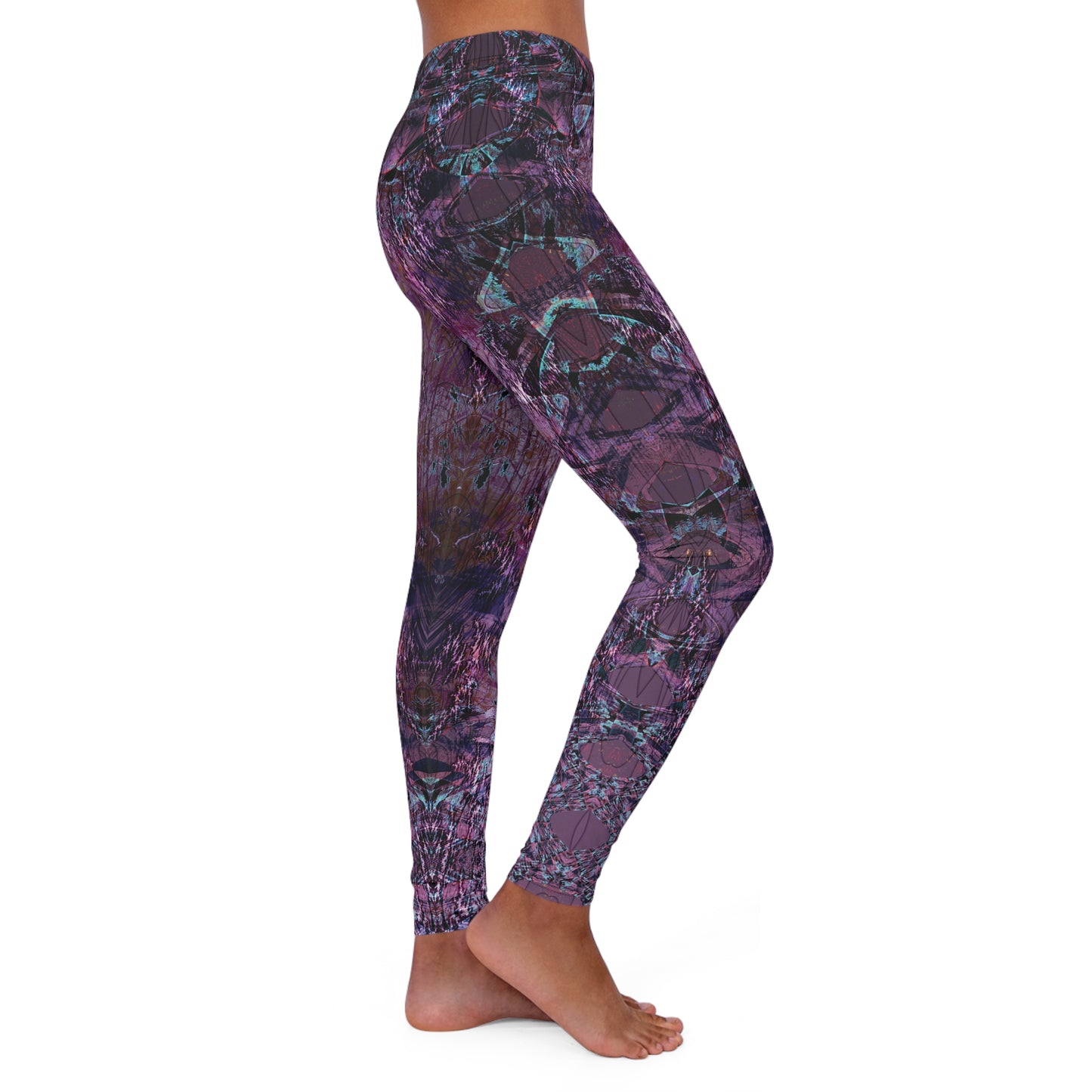 Spandex Leggings - Love Light Fractals No.6a