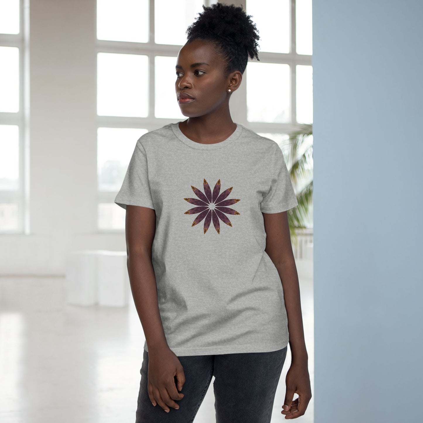 Women’s Maple Tee - Love Light Mandalas No.2