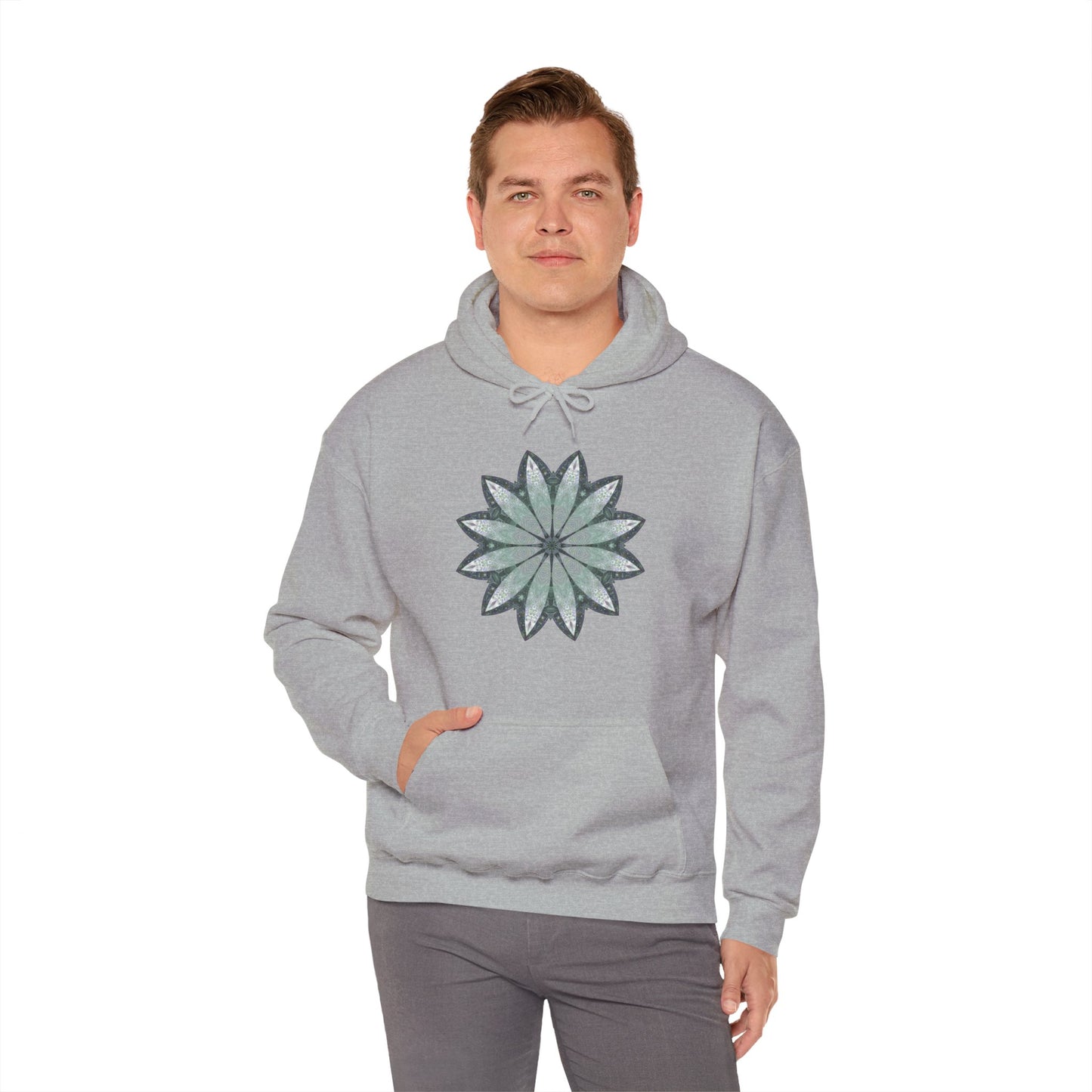 Unisex Heavy Blend™ Hooded Sweatshirt - Love Light Mandalas No.22