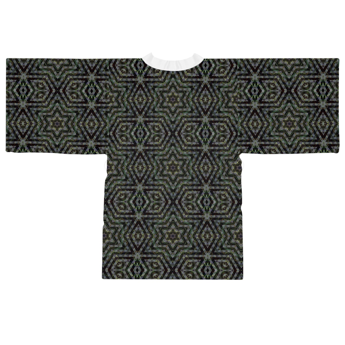 Long Sleeve Kimono Robe - P5 Kaleidoscopic No.10