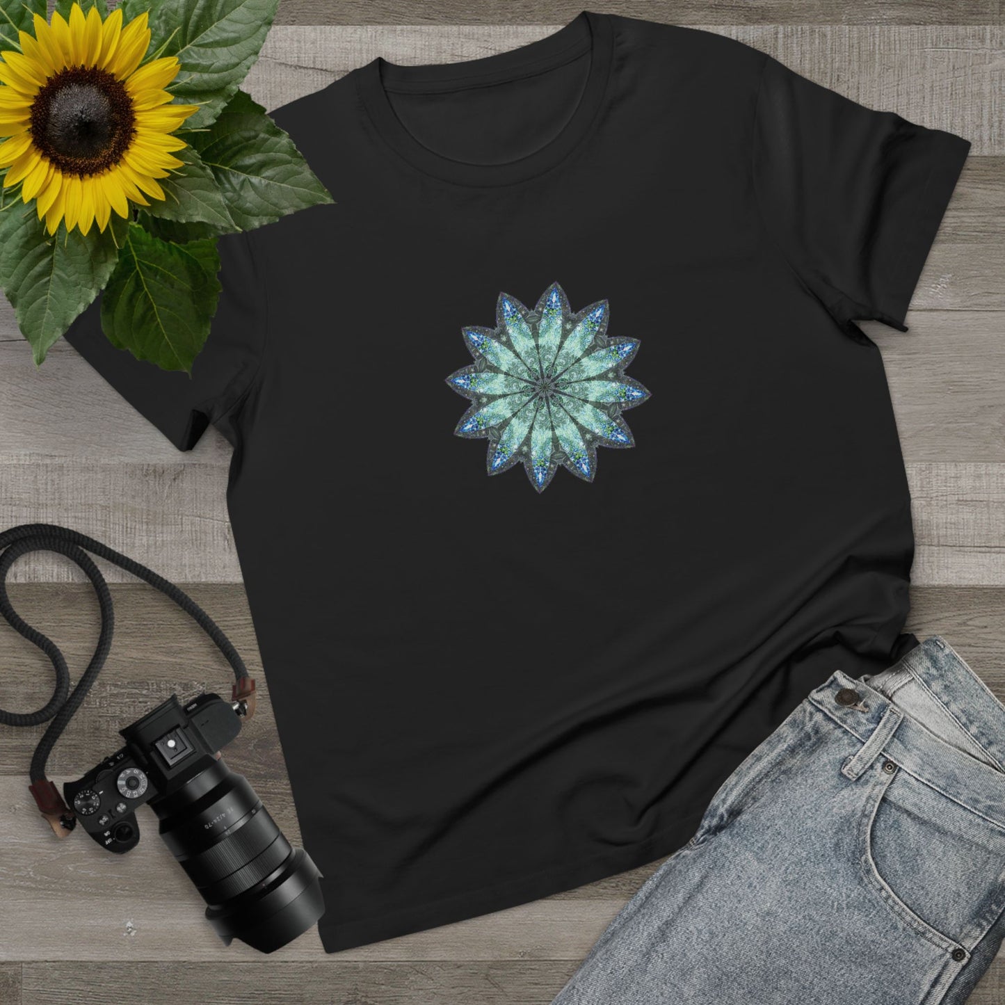 Women’s Maple Tee - Love Light Mandalas No.20