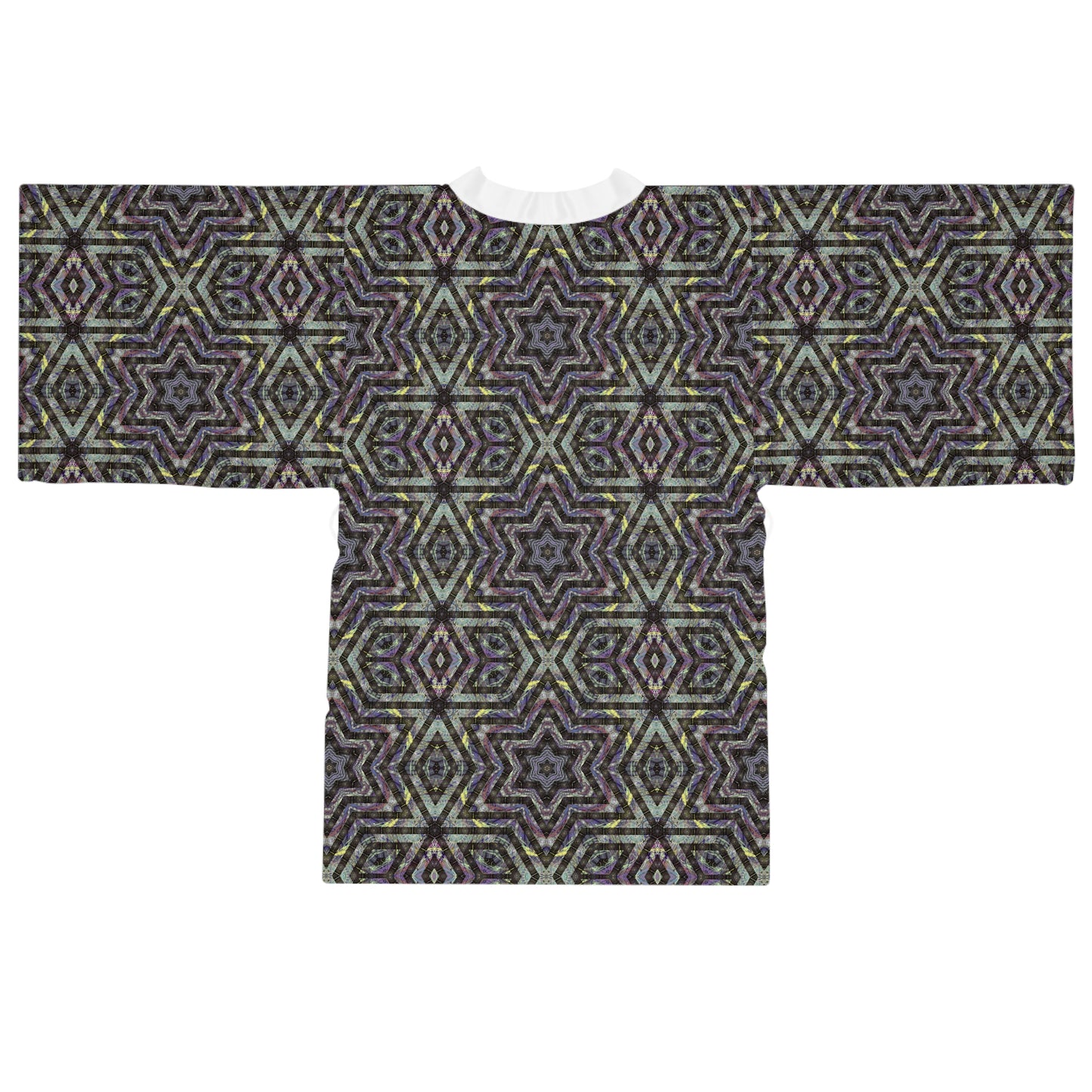 Long Sleeve Kimono Robe - P5 Kaleidoscopic No.1