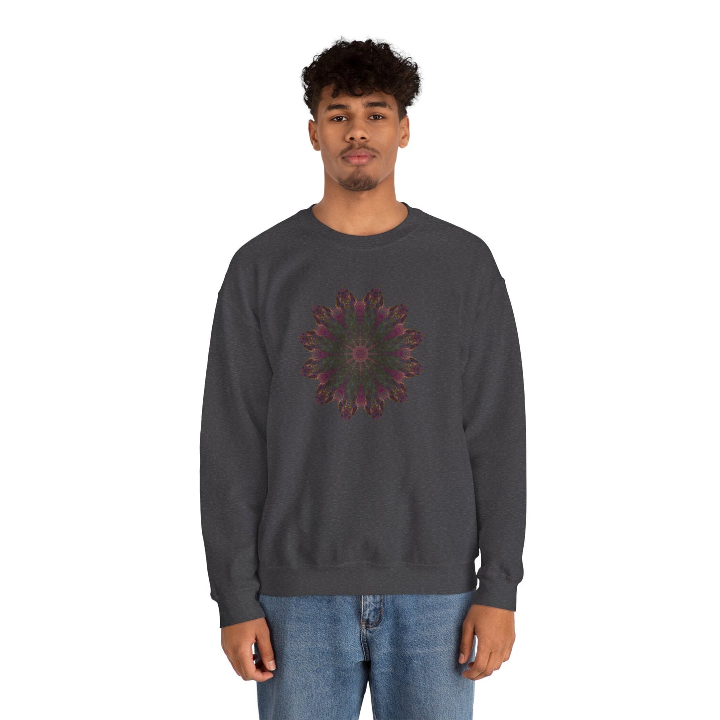 Unisex Heavy Blend™ Crewneck Sweatshirt - Love Light Mandalas No.7