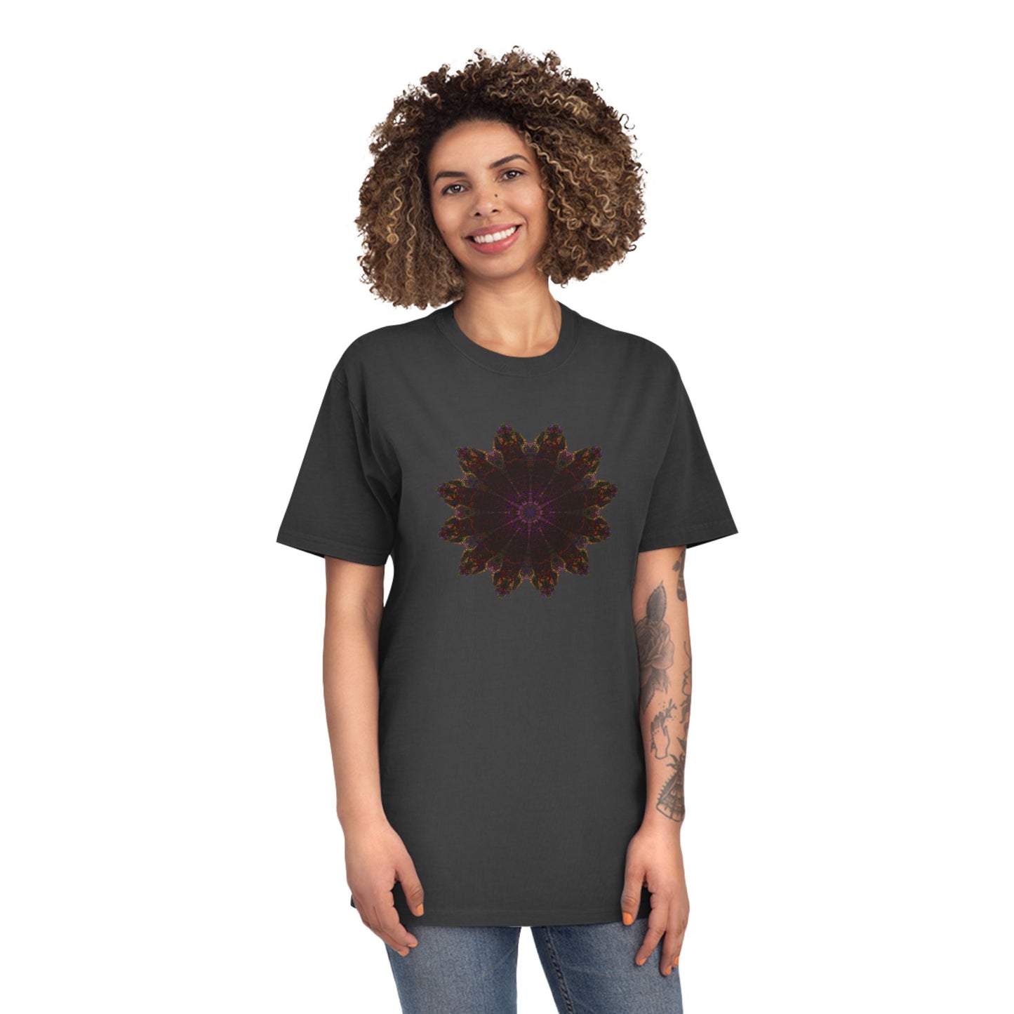 Unisex Faded Shirt - Love Light Mandalas No.12