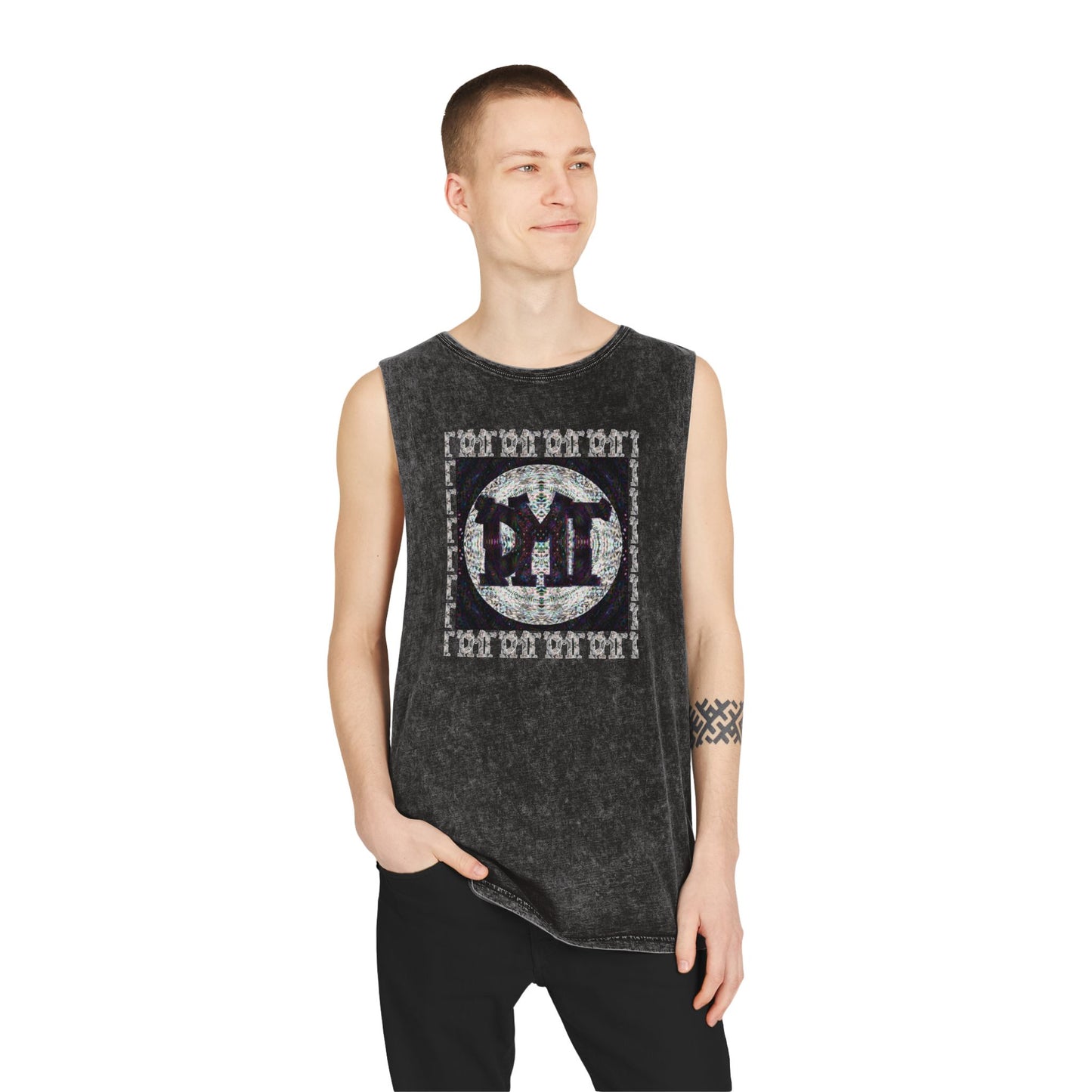 Unisex Stonewash Tank Top - DMT Scribe No.6