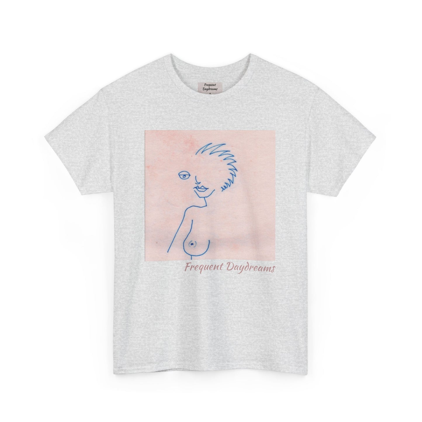 Unisex Heavy Cotton Tee - Frequent Daydreams Sketch No.46